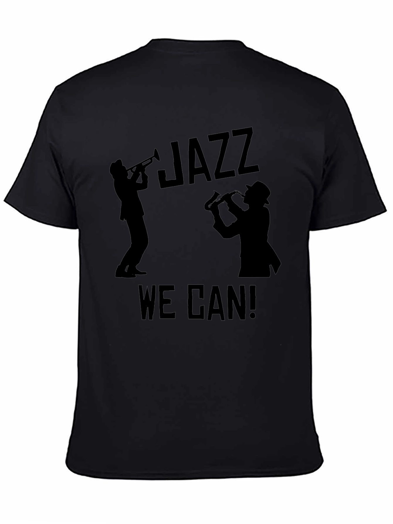 Jazz We Can! Graphic Print Tee - Black