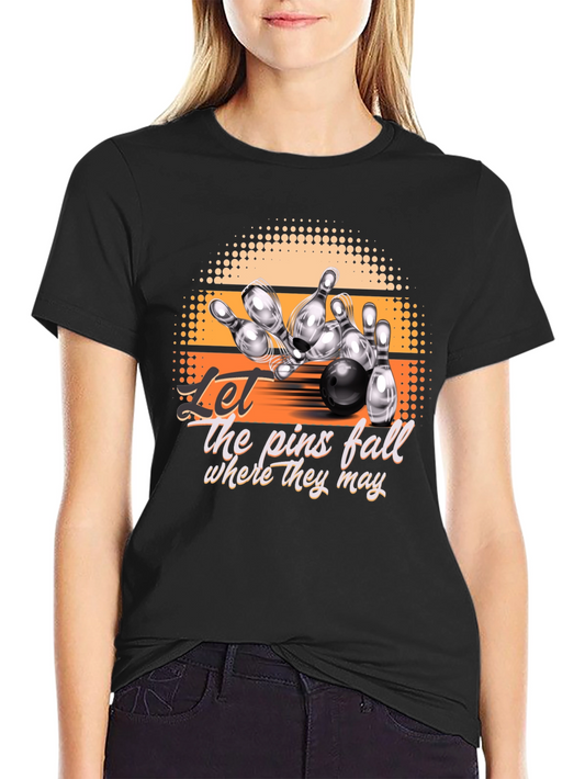 Bowling Strike Graphic Tee - Let the Pins Fall