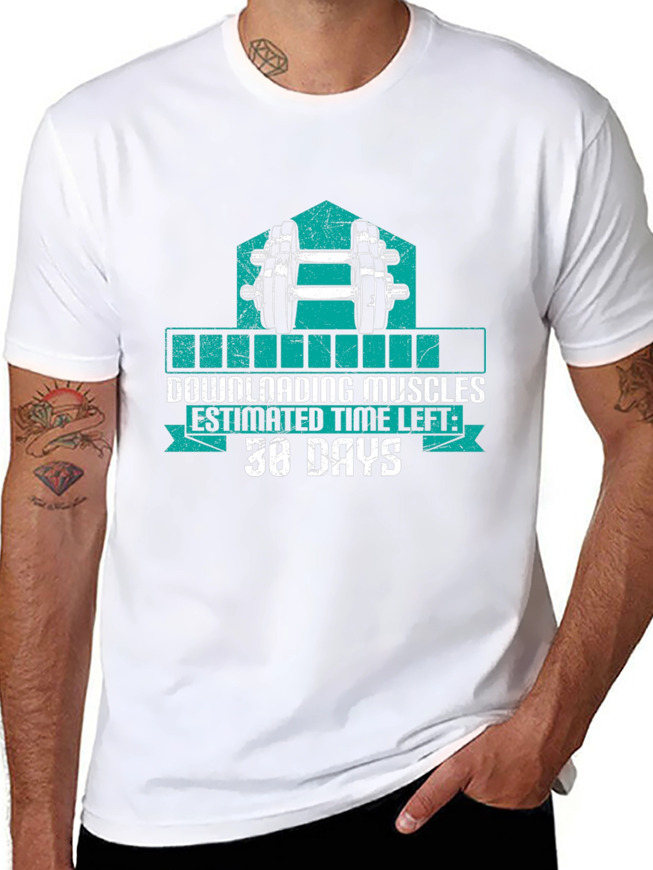 Downloading Muscles T-Shirt - 30 Days