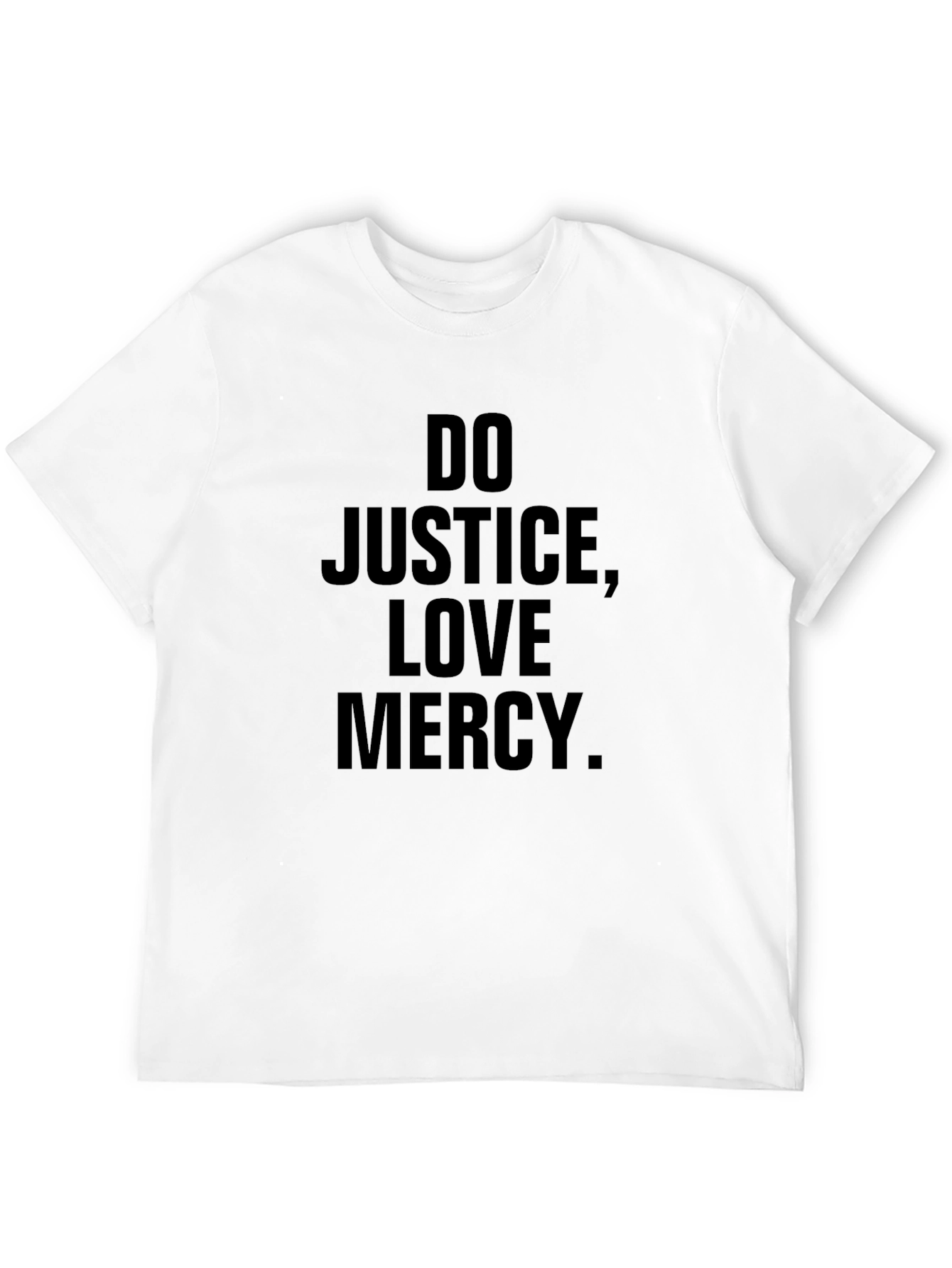 Do Justice Love Mercy Black Graphic T-Shirt