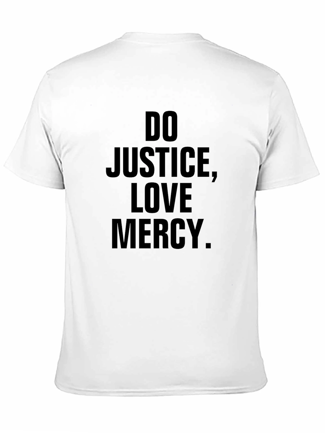 Do Justice Love Mercy Black Graphic T-Shirt