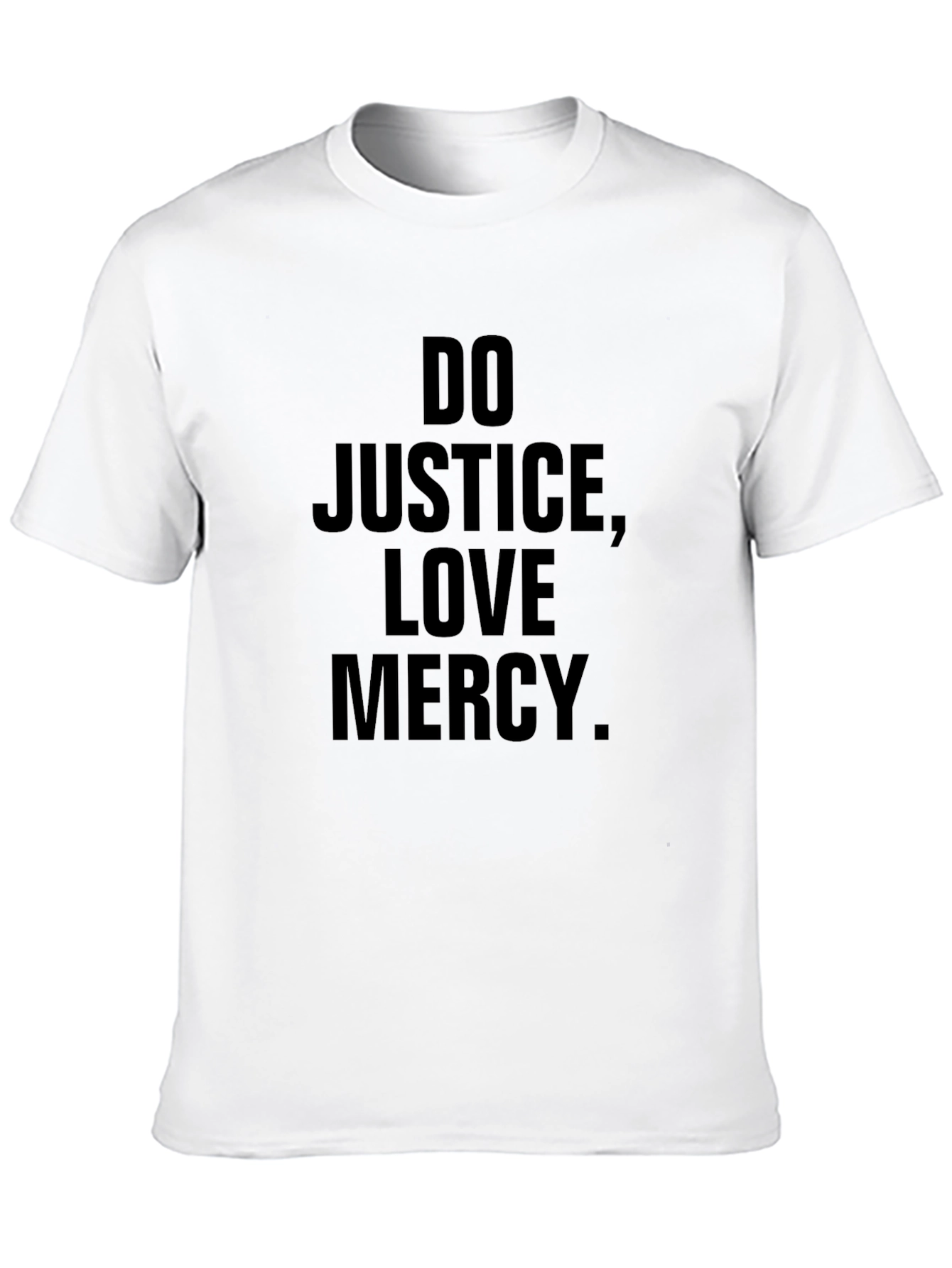 Do Justice Love Mercy Black Graphic T-Shirt