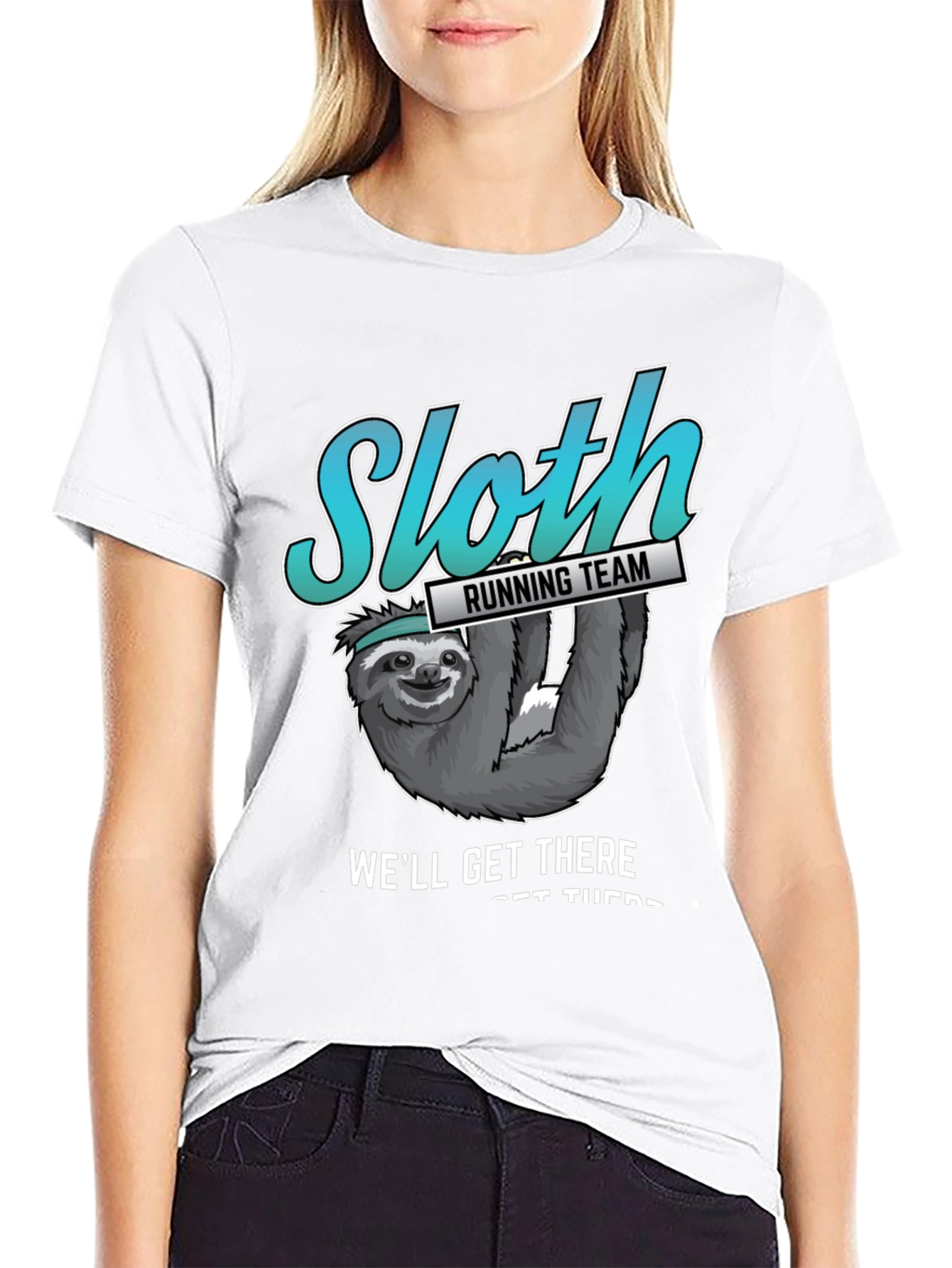 Sloth Running Team T-Shirt - Well Get There
