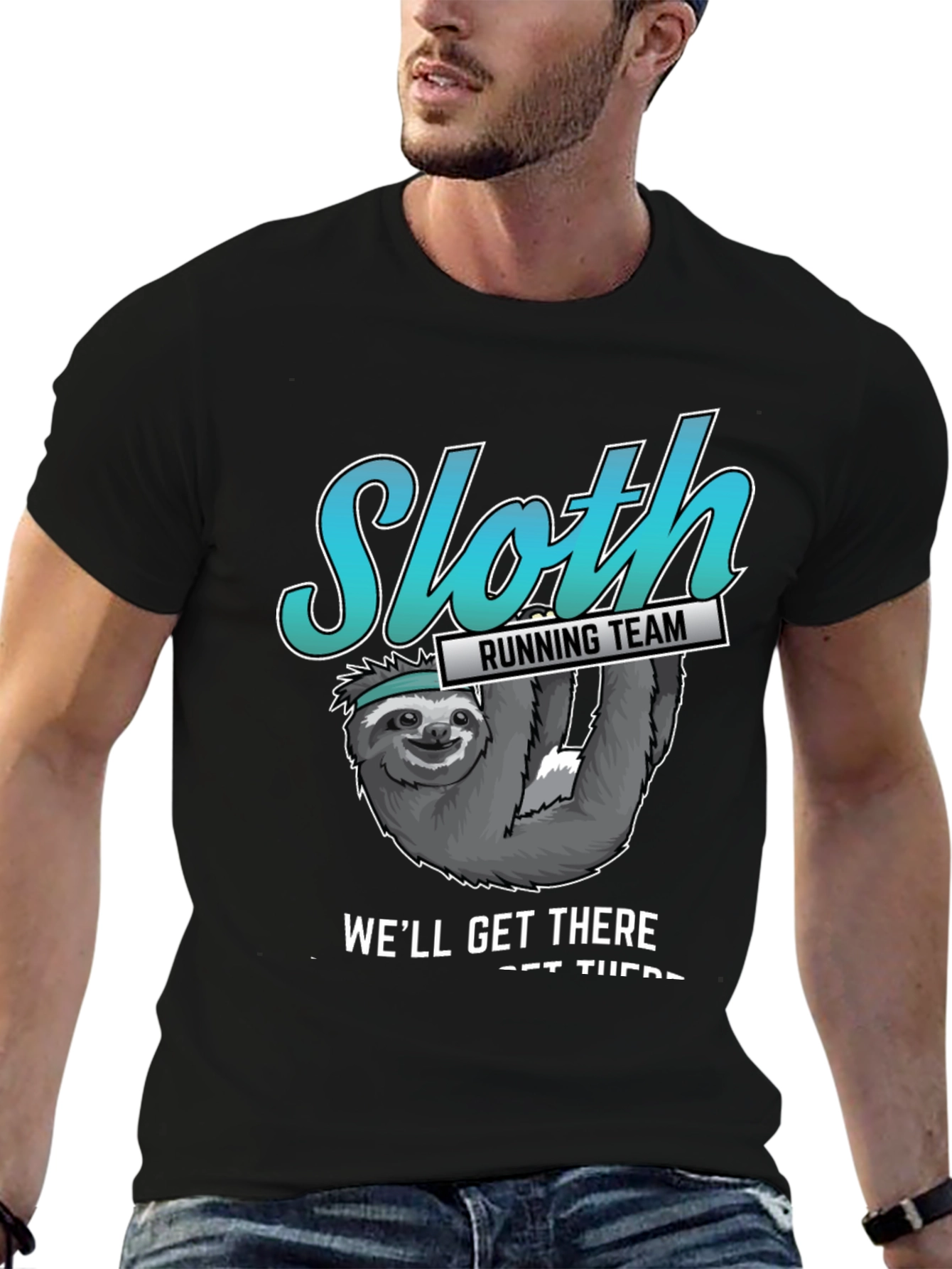 Sloth Running Team T-Shirt - Well Get There