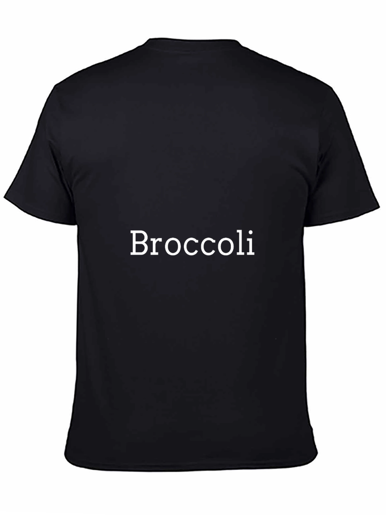 Broccoli T-Shirt - Black Cotton Tee