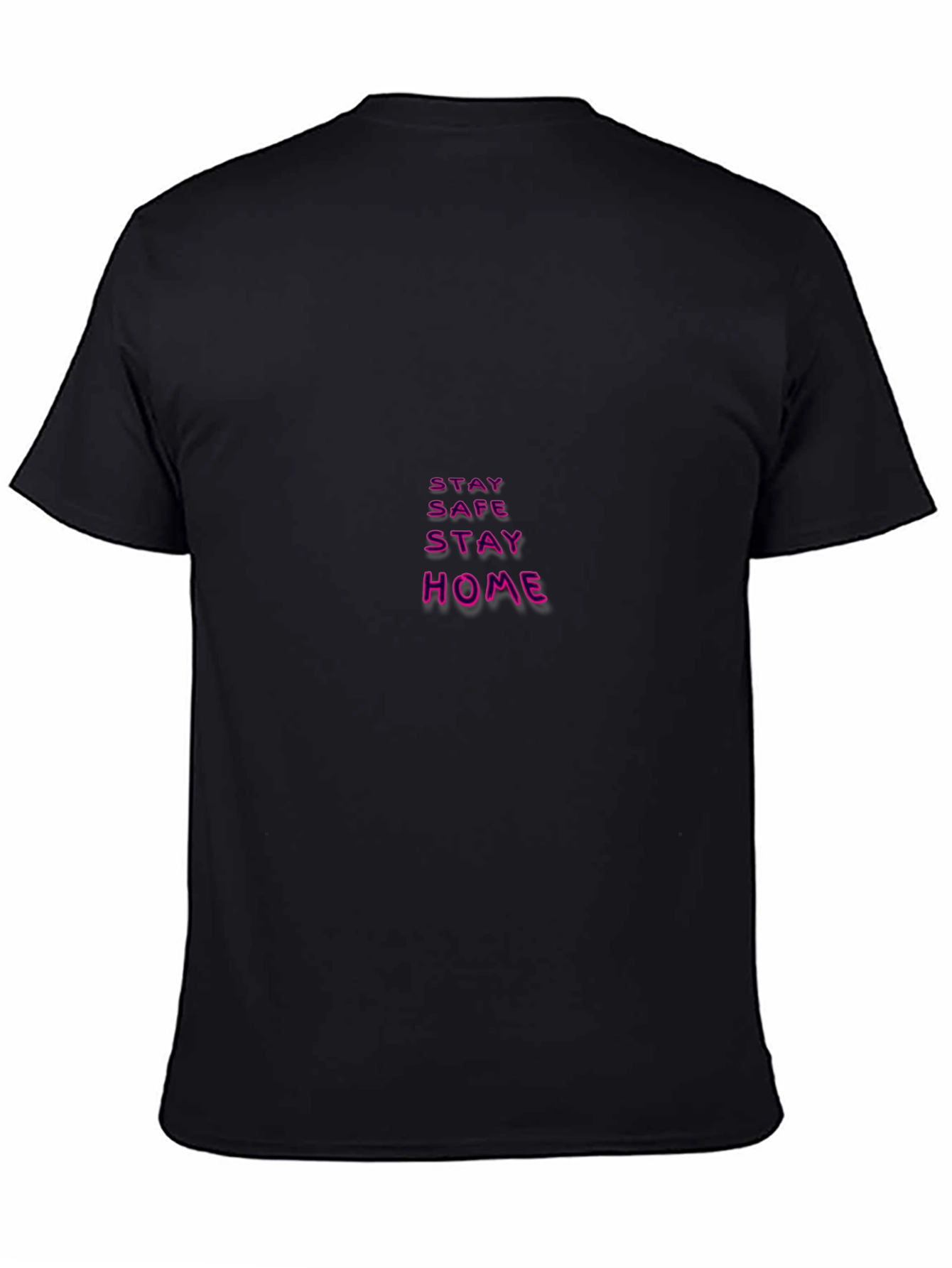 Stay Safe Stay Home Black T-Shirt