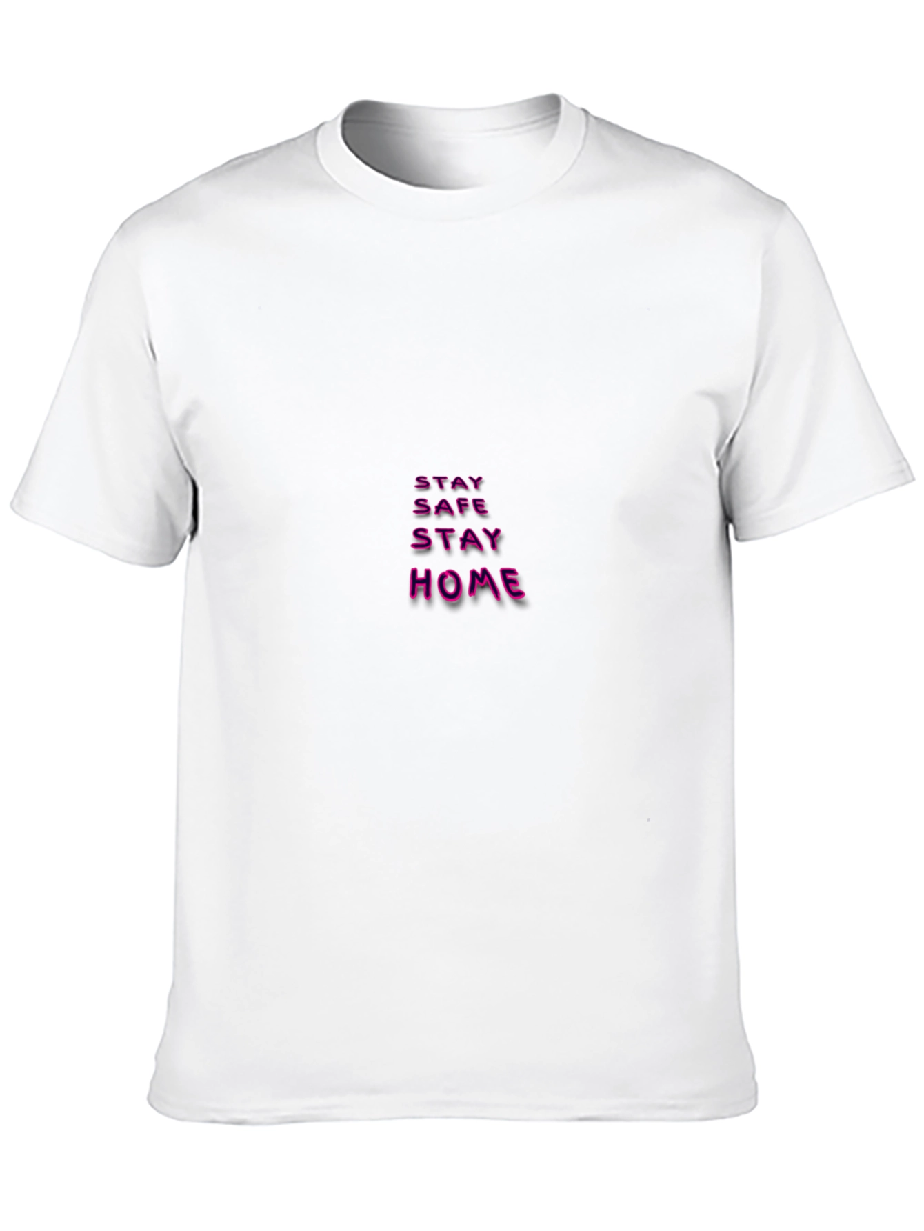Stay Safe Stay Home Black T-Shirt