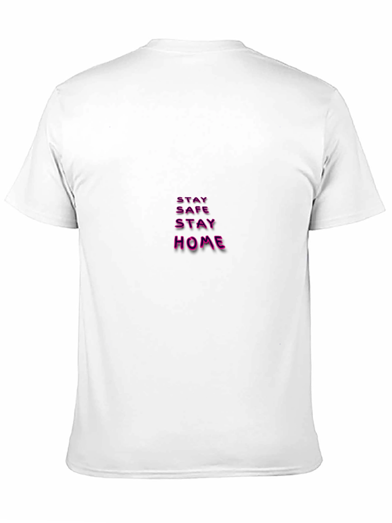Stay Safe Stay Home Black T-Shirt