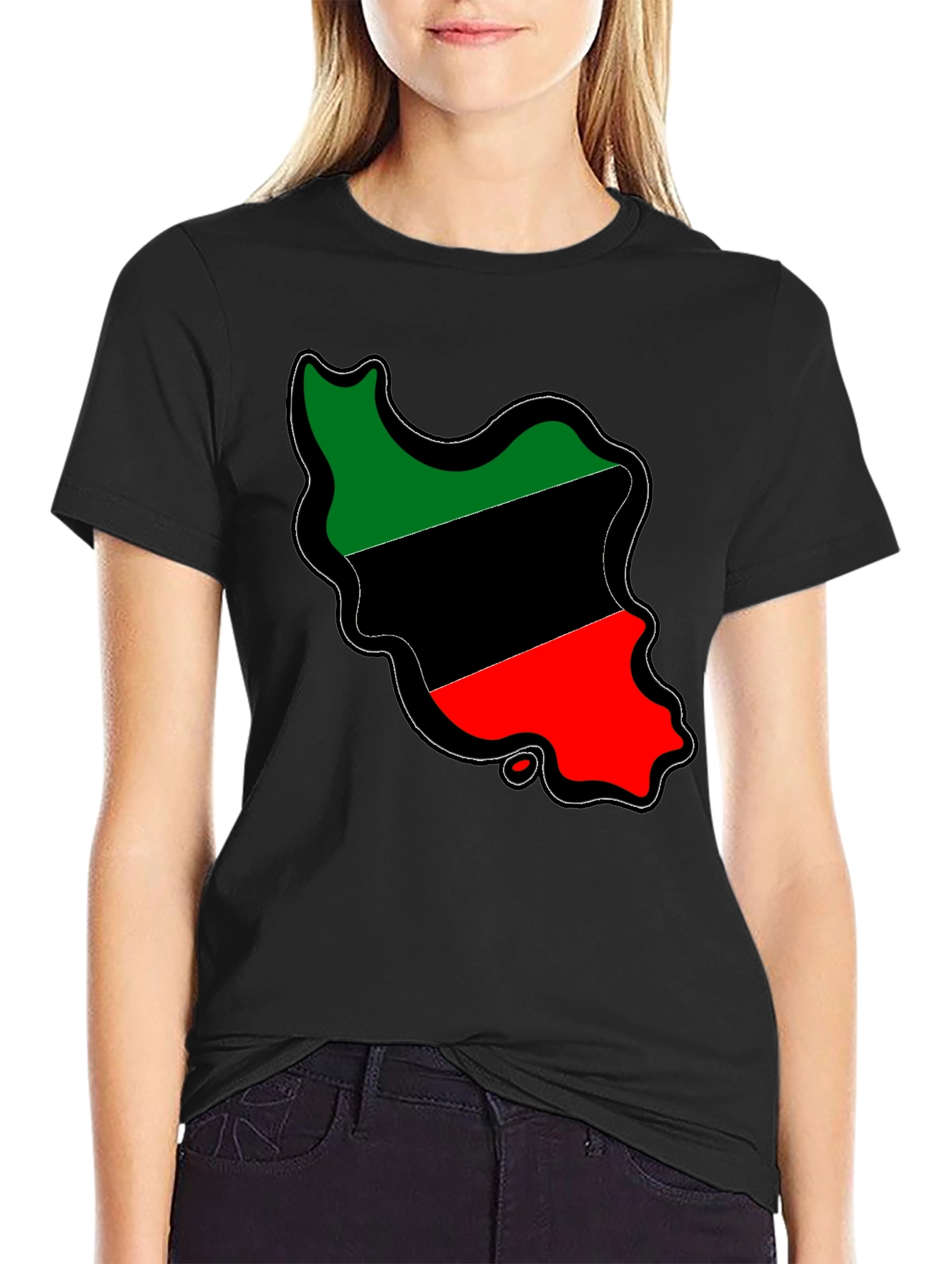 Iran Map Flag T-Shirt
