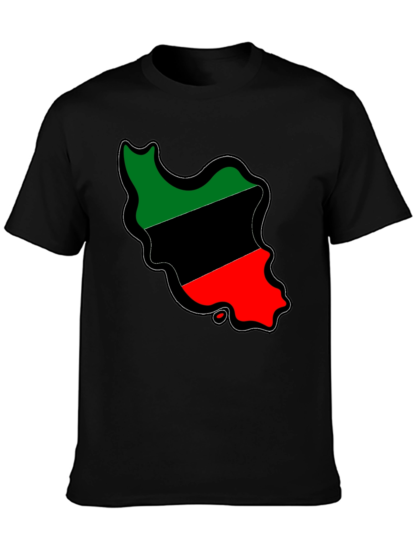 Iran Map Flag T-Shirt