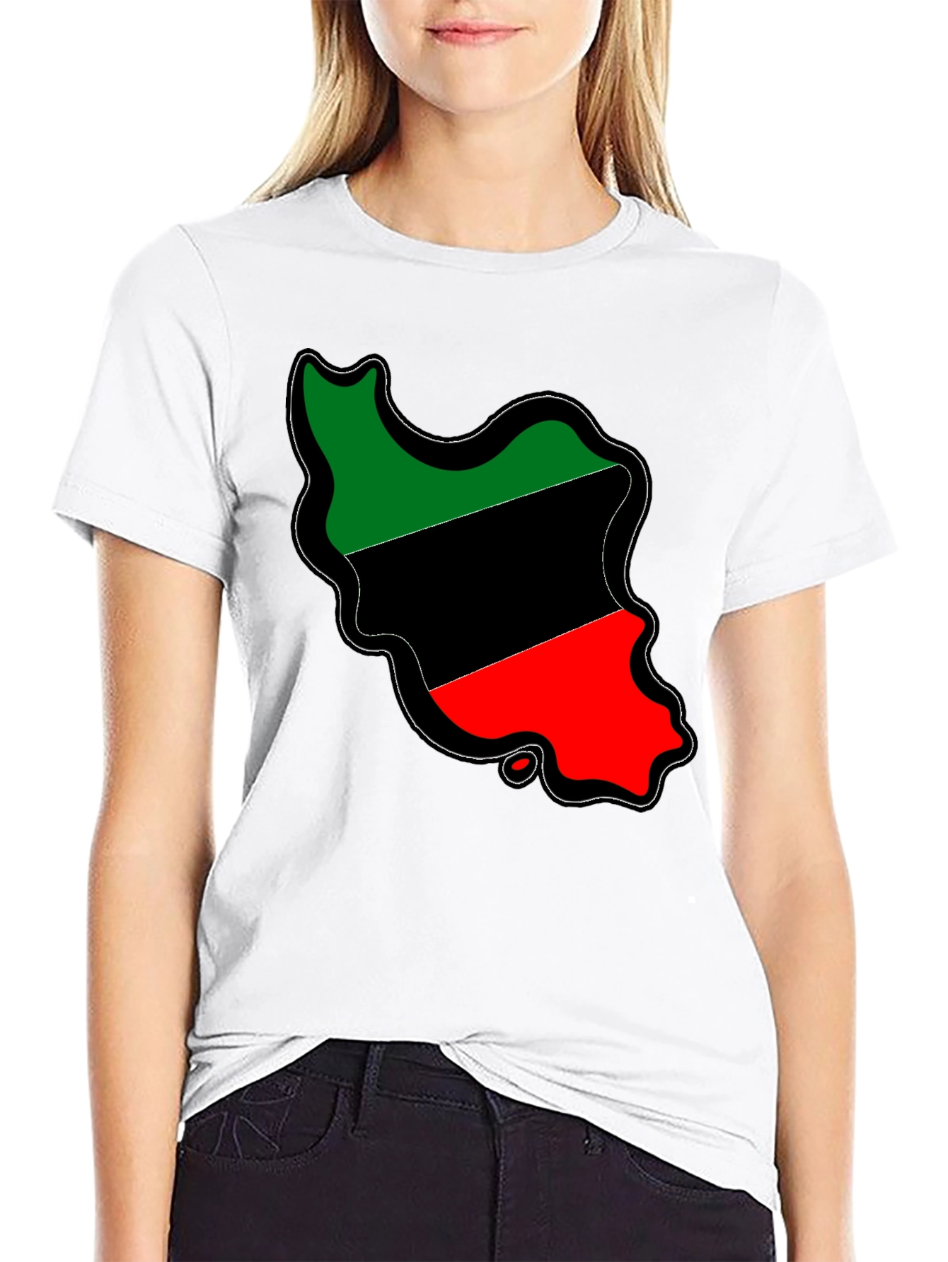 Iran Map Flag T-Shirt