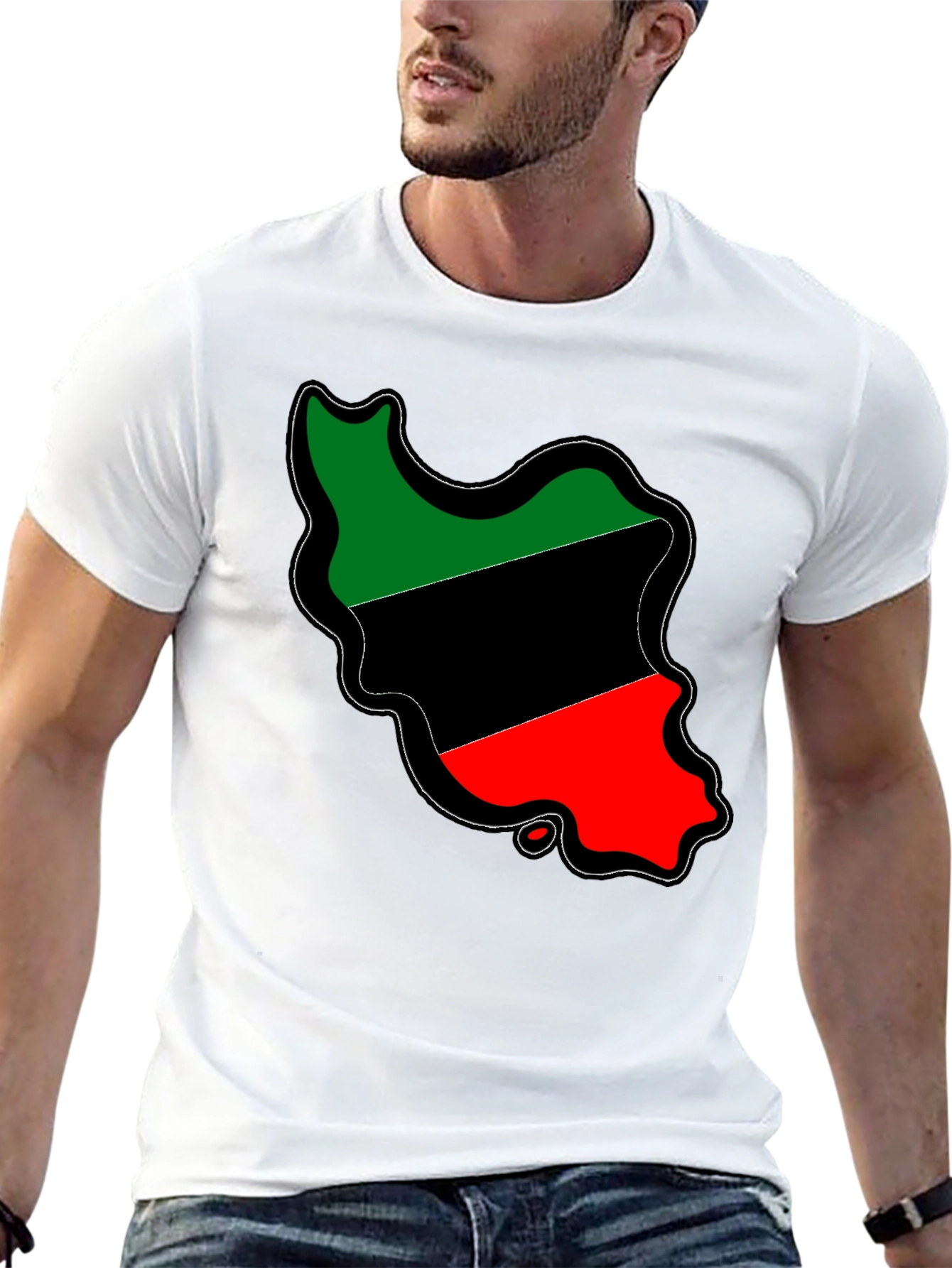 Iran Map Flag T-Shirt