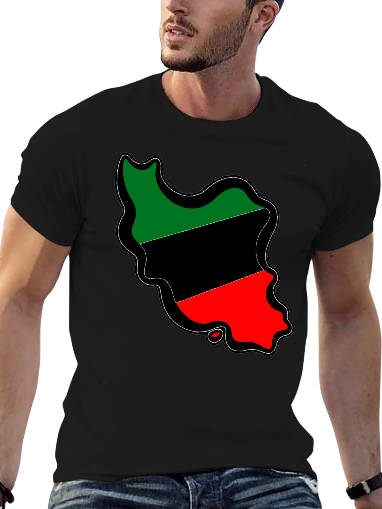 Iran Map Flag T-Shirt