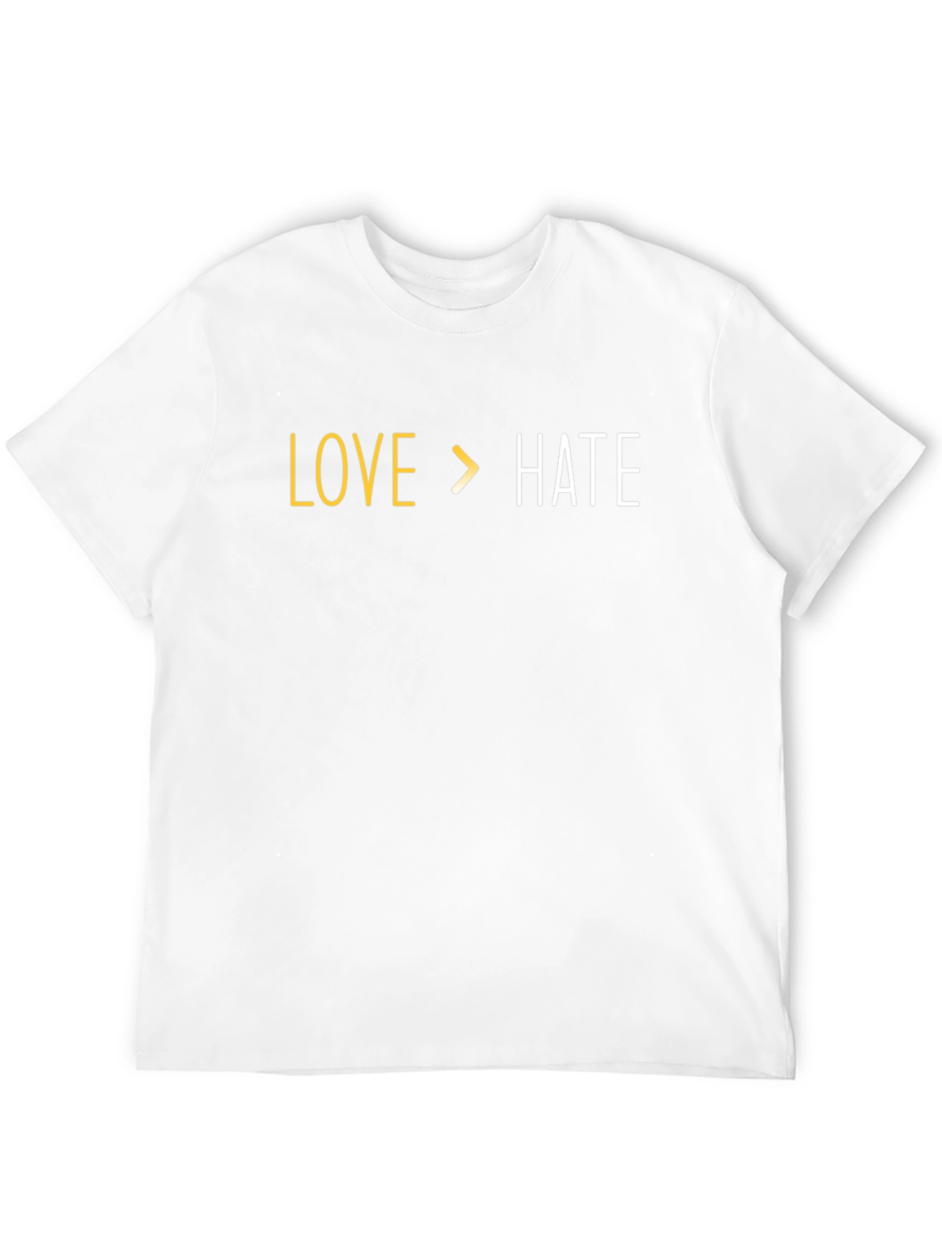 Love Over Hate Graphic Tee - Positive Message Shirt
