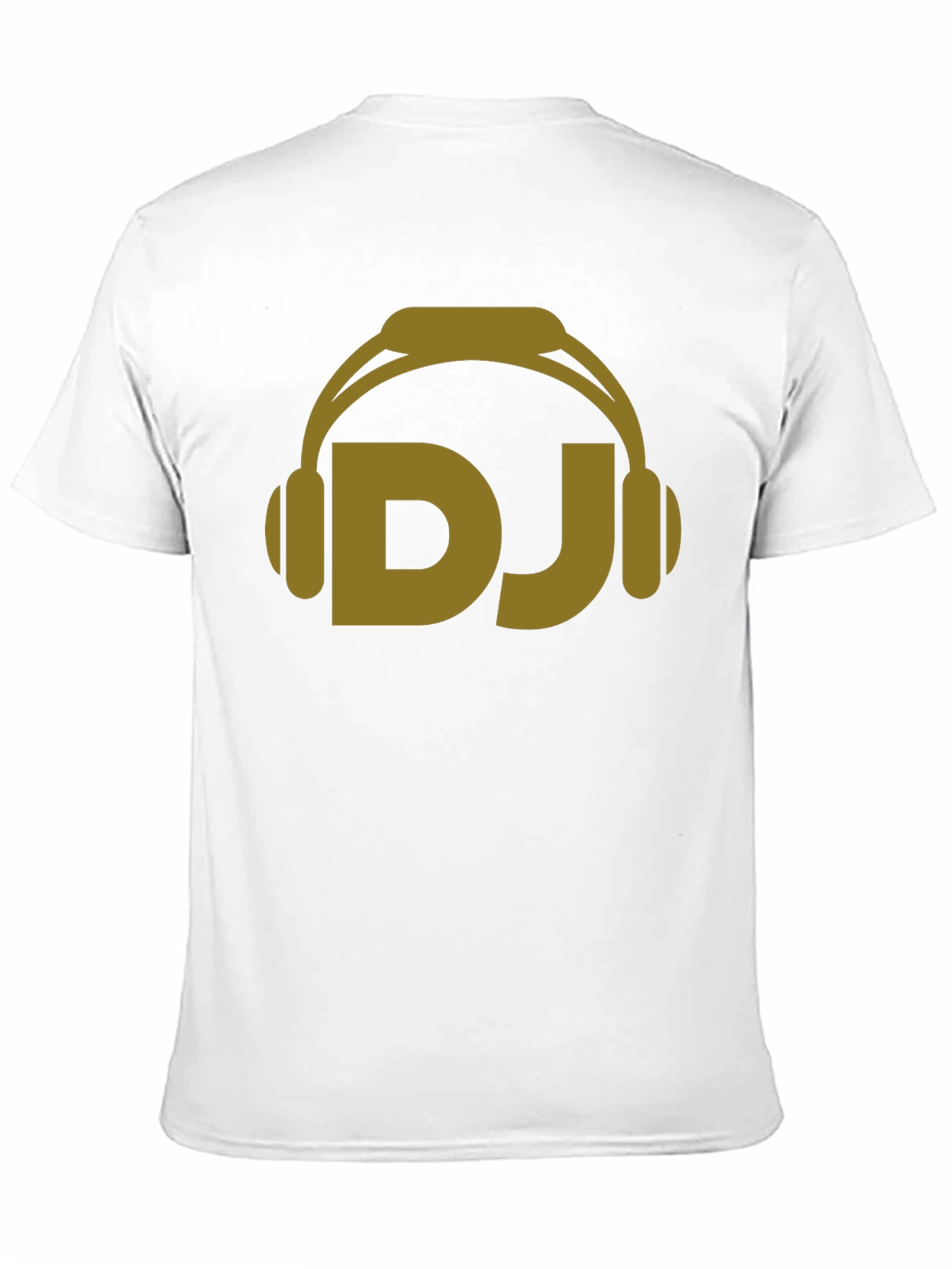 DJ Headphones Graphic Tee - Black Cotton Blend