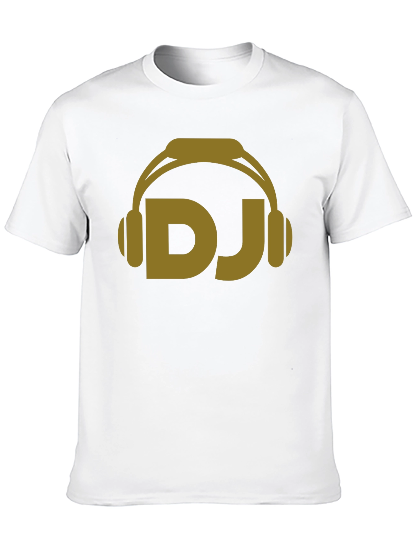 DJ Headphones Graphic Tee - Black Cotton Blend