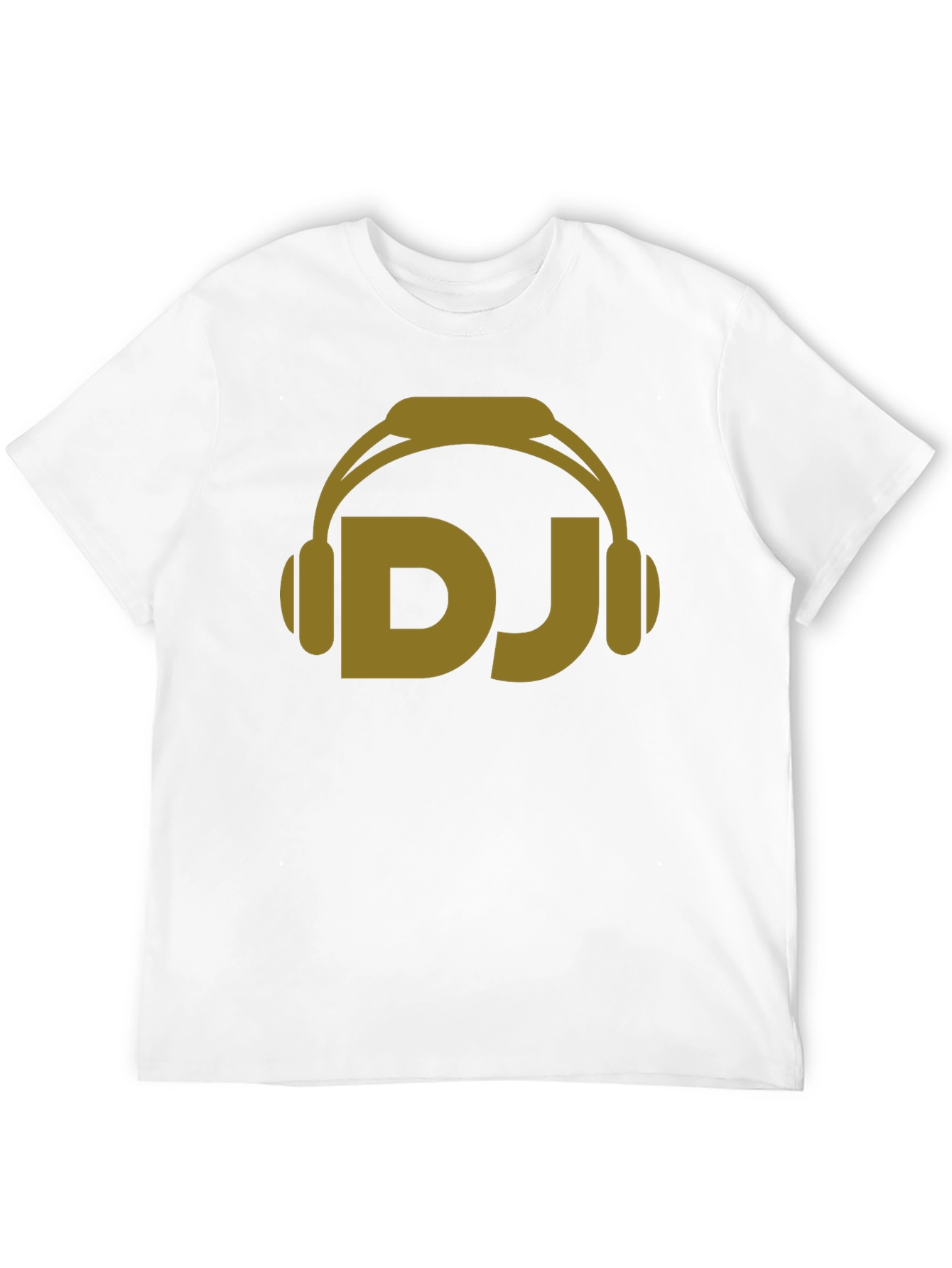 DJ Headphones Graphic Tee - Black Cotton Blend