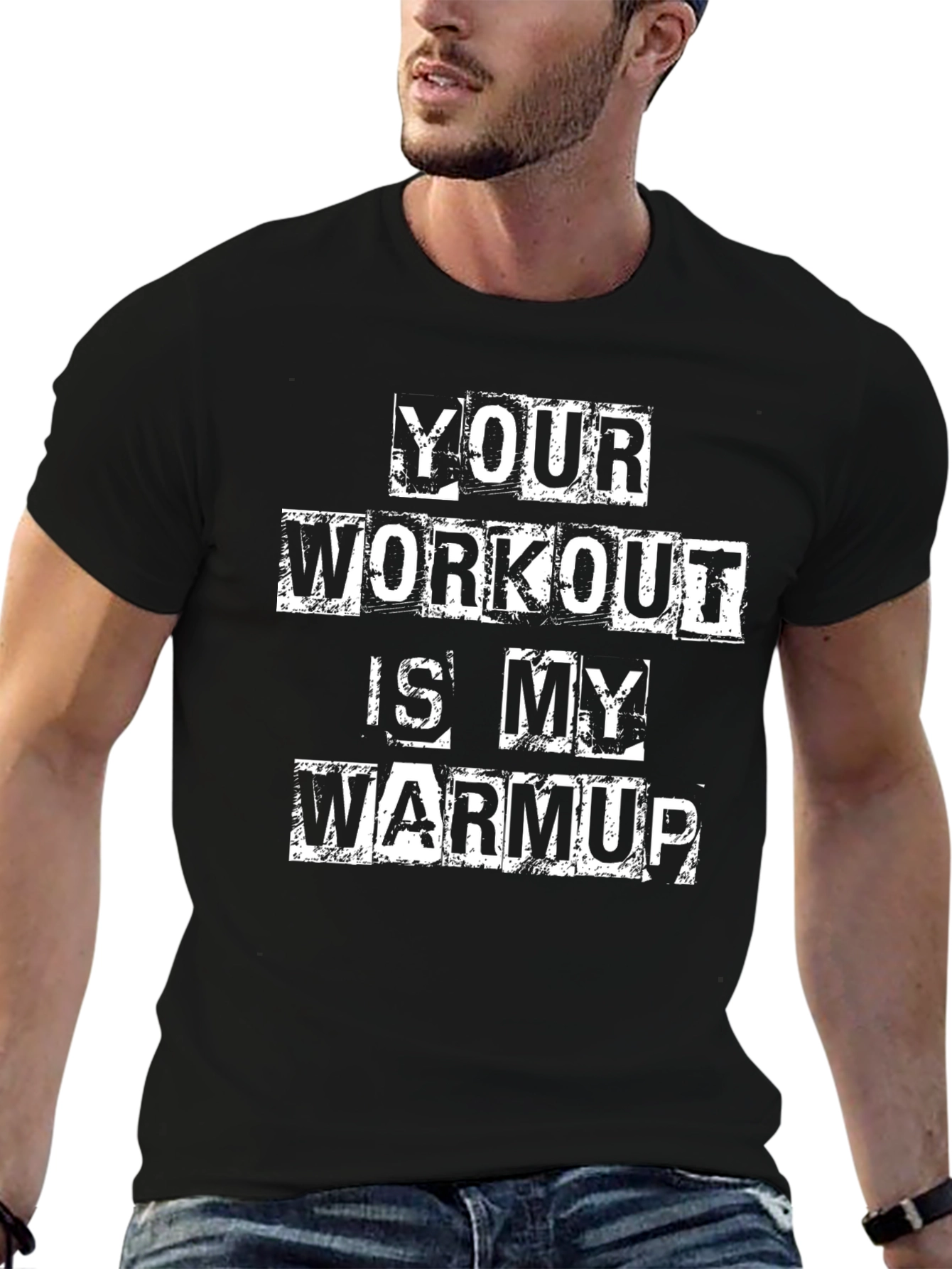 Workout Warmup T-Shirt - Gym Motivation