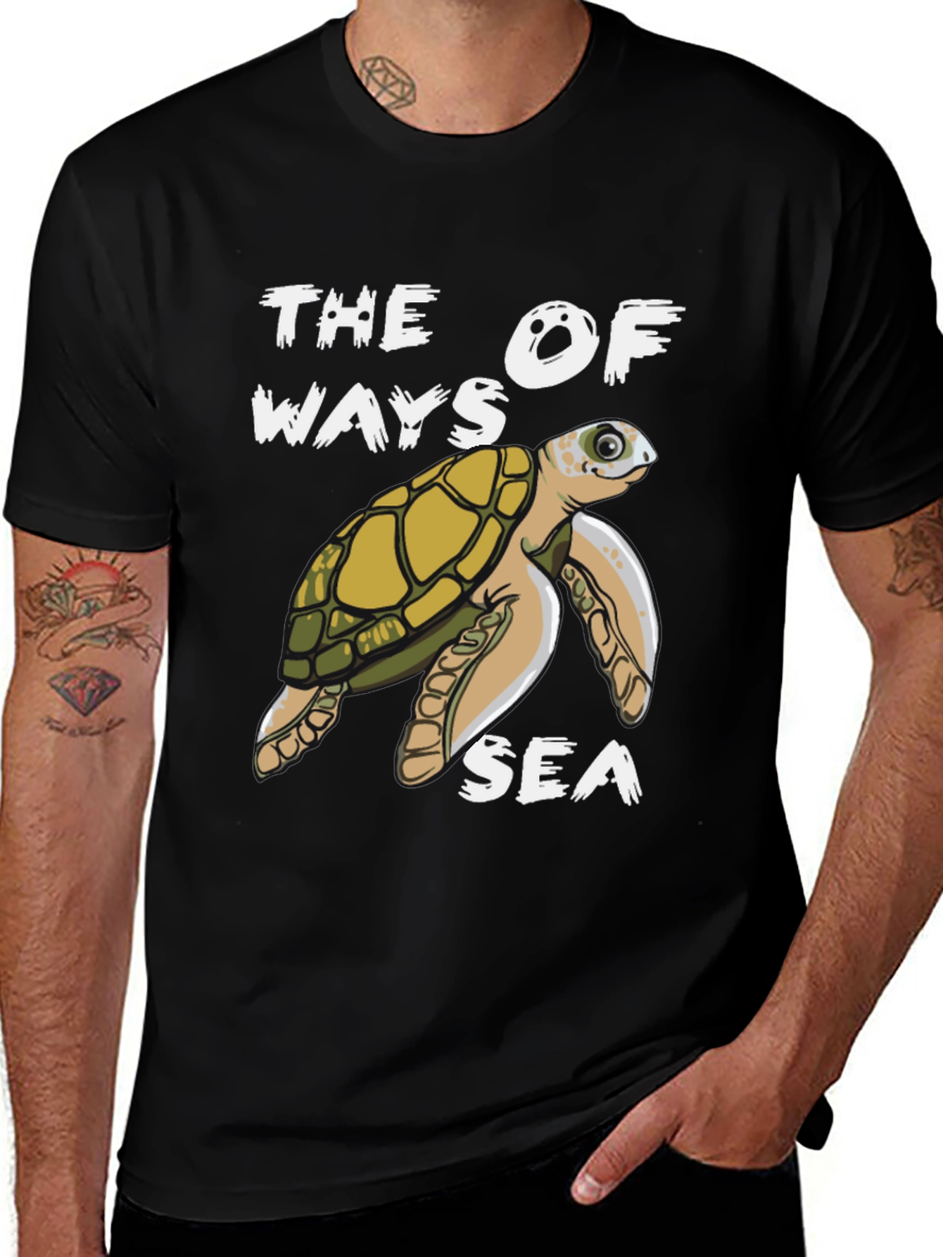 Sea Turtle Graphic T-Shirt: The Ways of the Sea