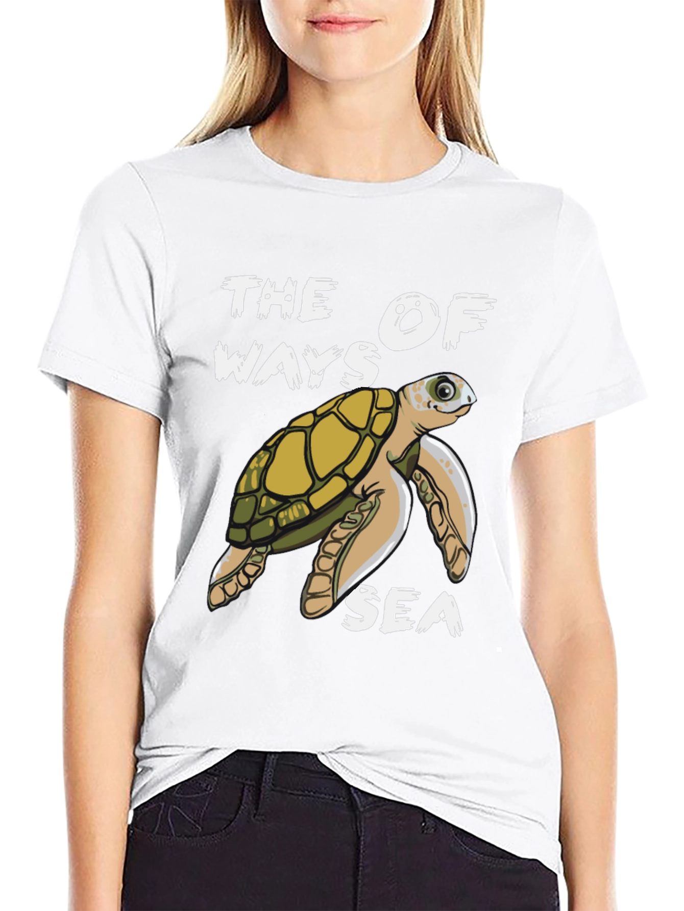Sea Turtle Graphic T-Shirt: The Ways of the Sea