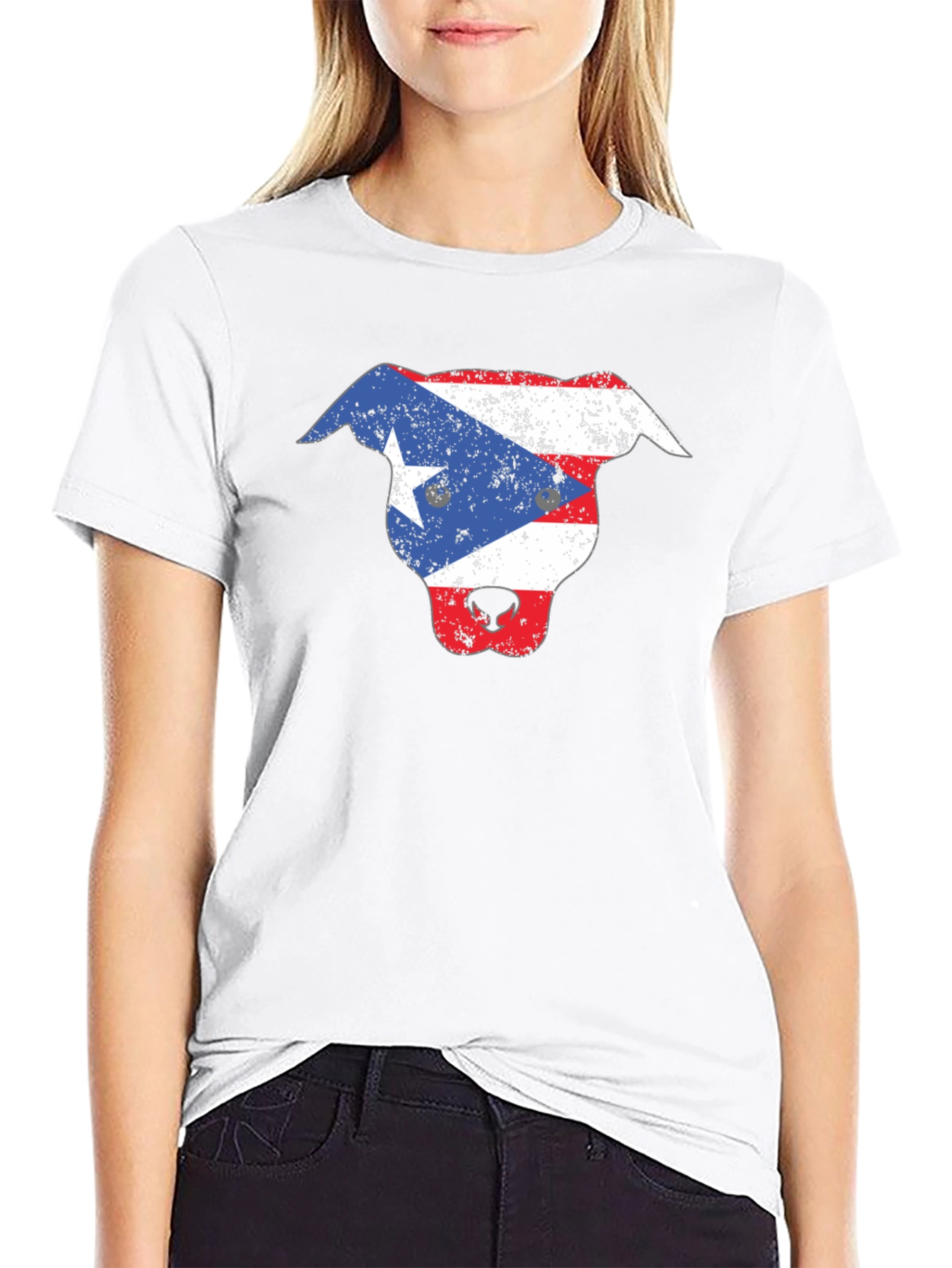 Puerto Rico Flag Dog T-Shirt