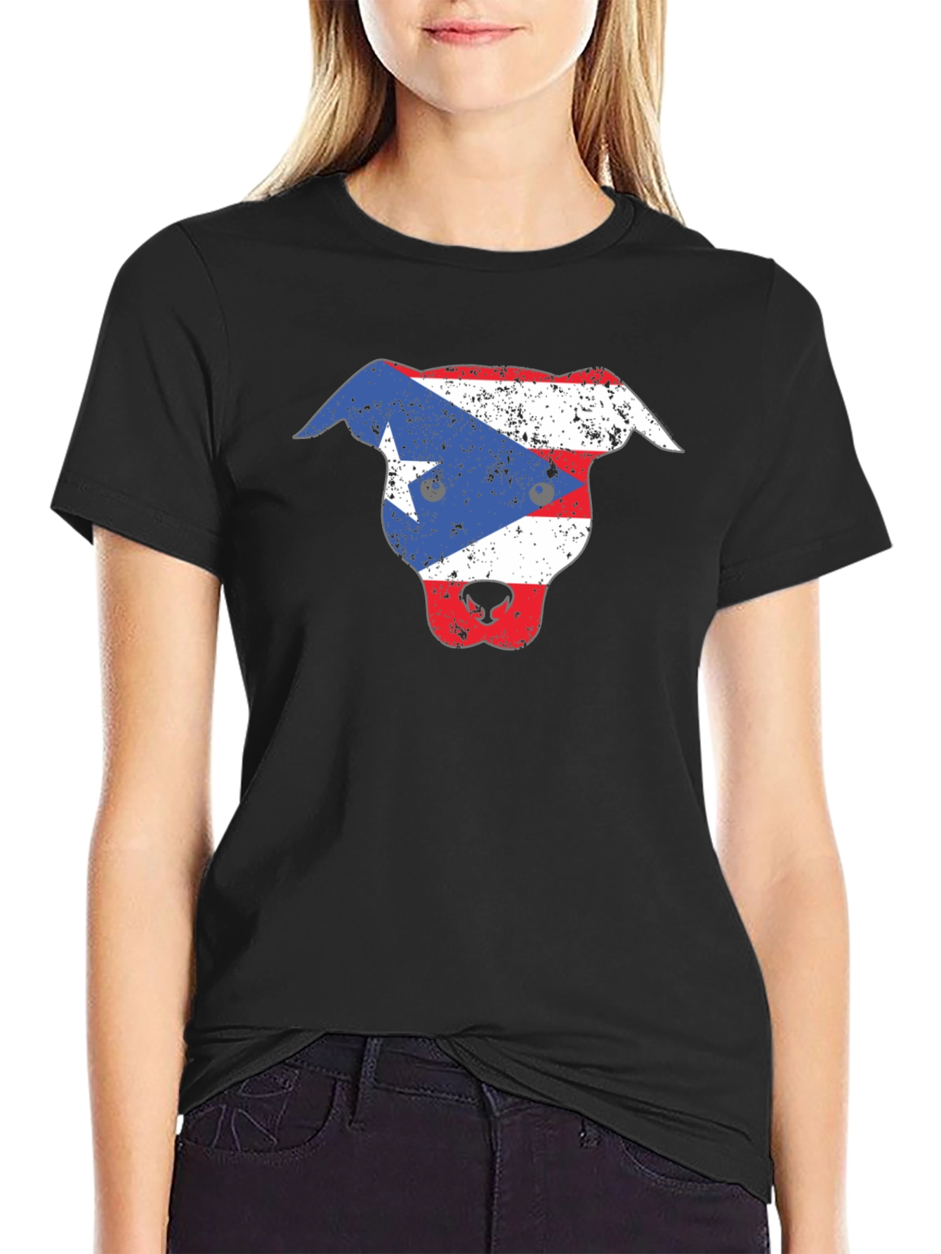 Puerto Rico Flag Dog T-Shirt