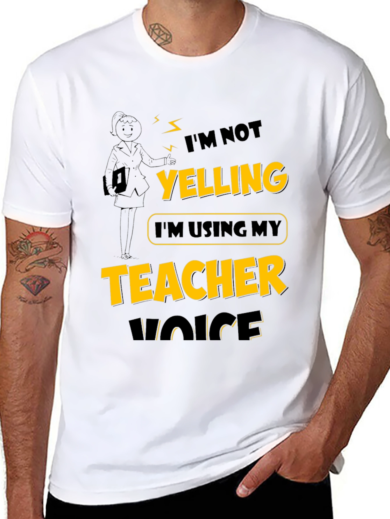 Teacher Voice T-Shirt: Funny Novelty Tee