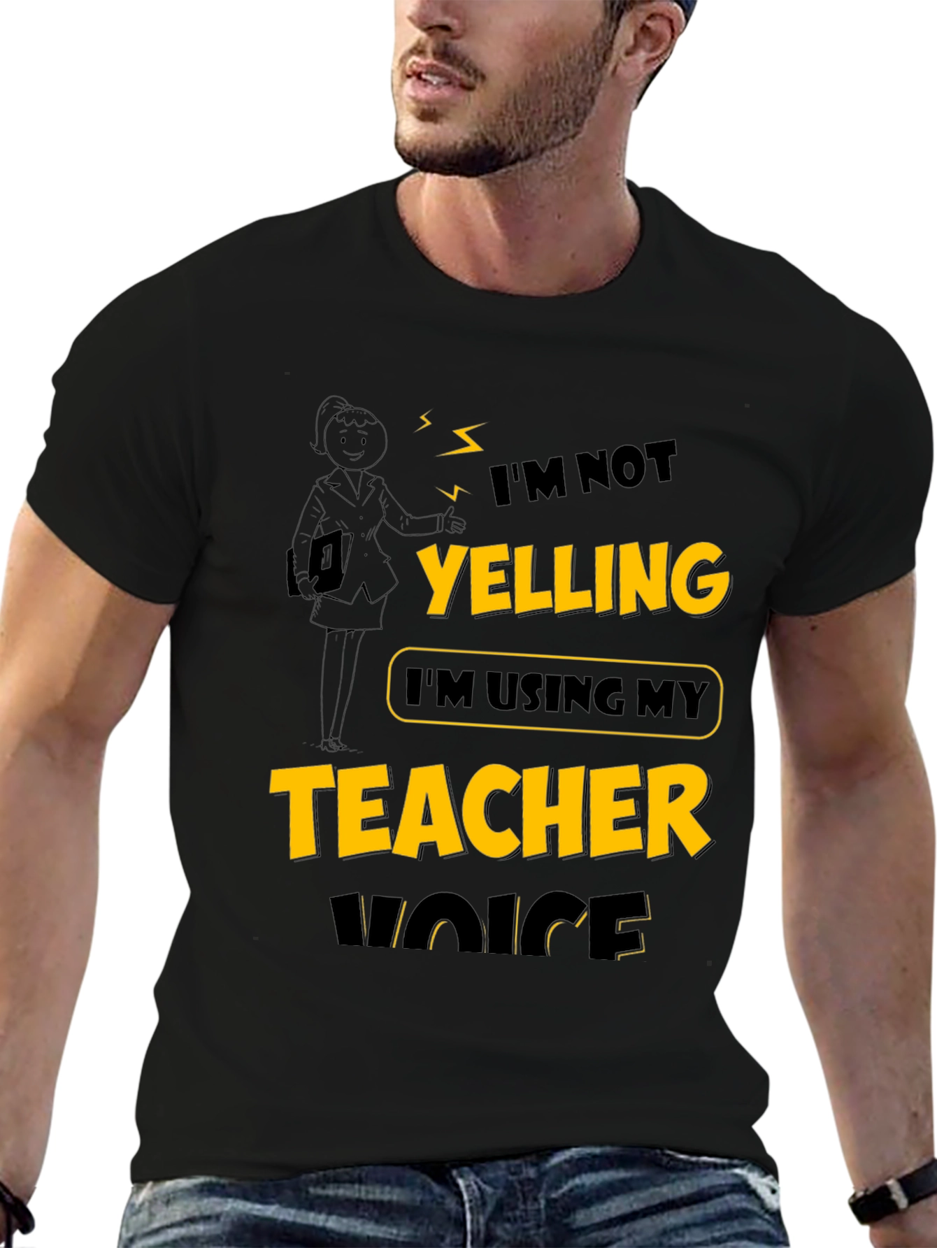 Teacher Voice T-Shirt: Funny Novelty Tee