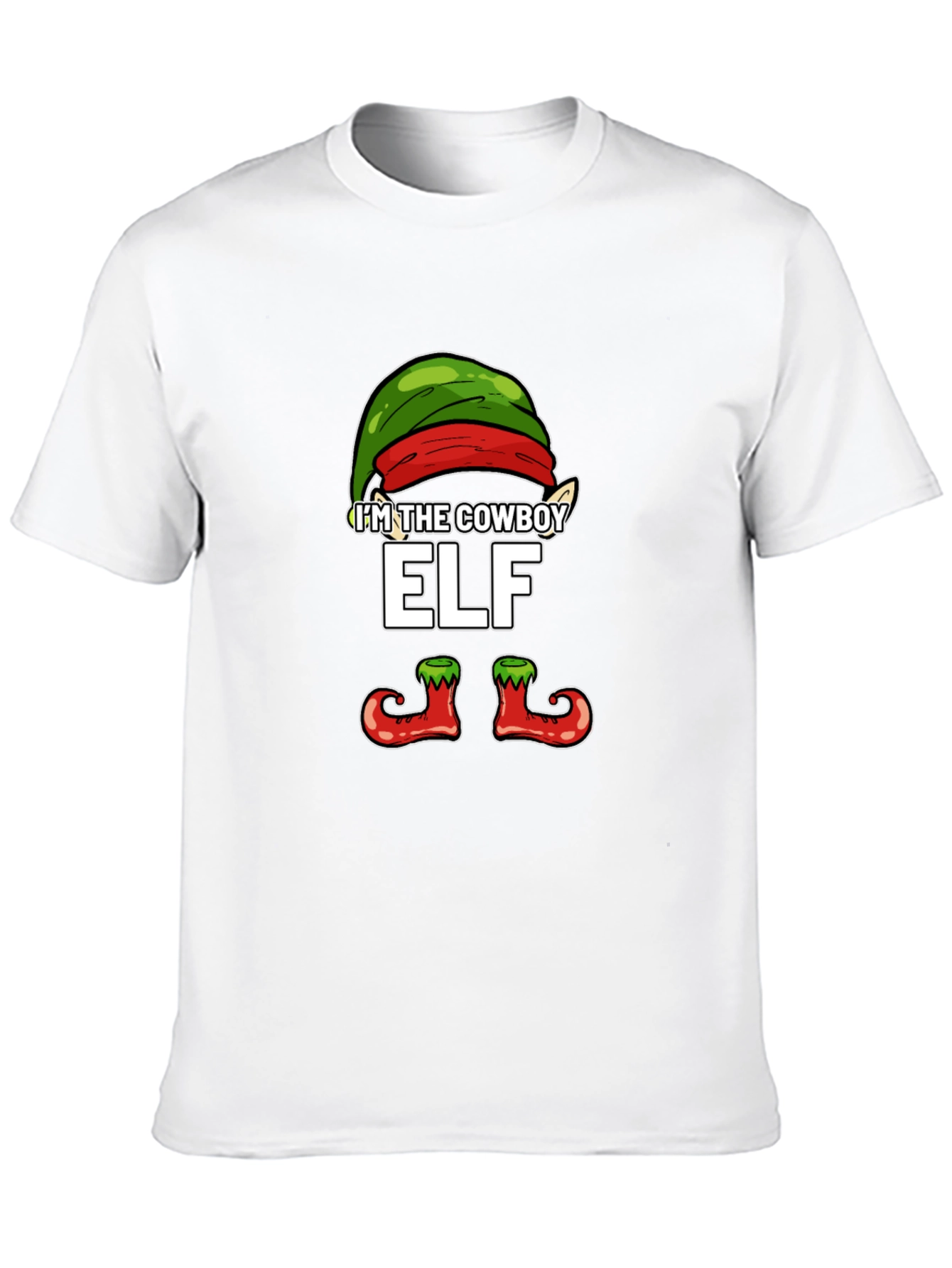 Im The Cowboy Elf T-Shirt Christmas Holiday Party Tee