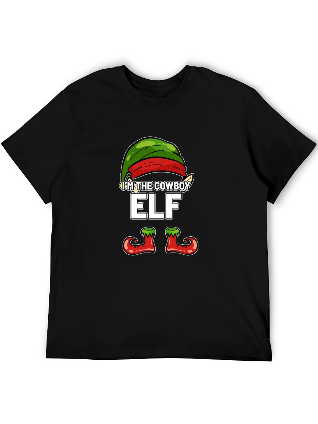Im The Cowboy Elf T-Shirt Christmas Holiday Party Tee