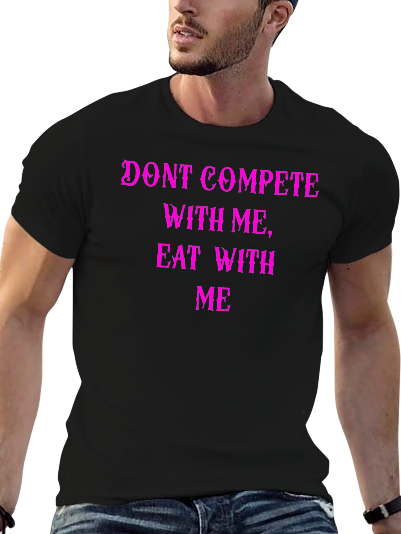 Funny Eat With Me Graphic Tee