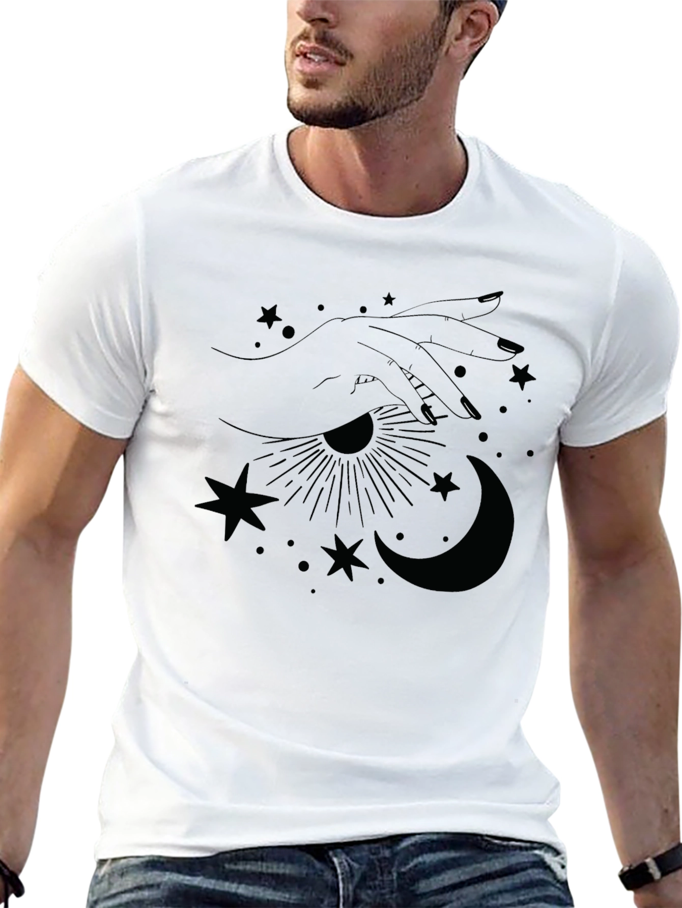 Mystic Hand Graphic T-Shirt - Unisex Cotton Tee