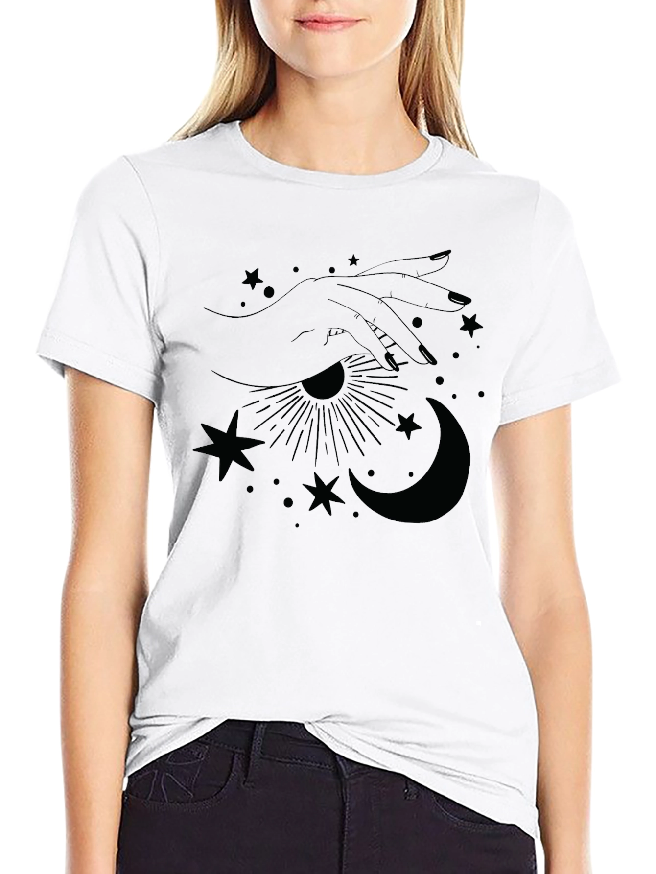 Mystic Hand Graphic T-Shirt - Unisex Cotton Tee