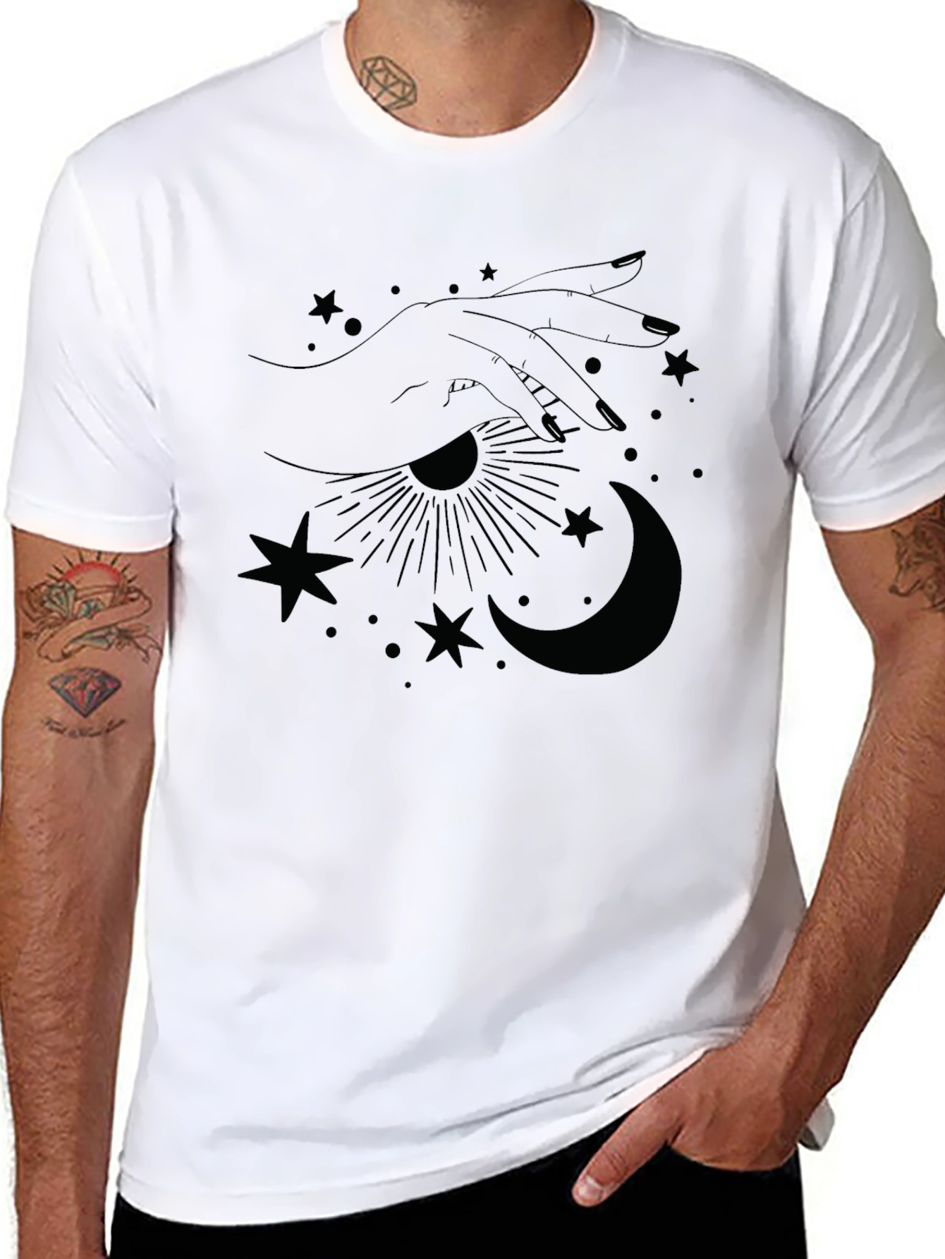 Mystic Hand Graphic T-Shirt - Unisex Cotton Tee