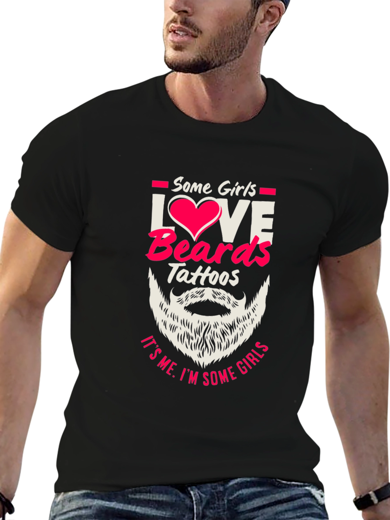 Beards & Tattoos Graphic T-Shirt - Love It!