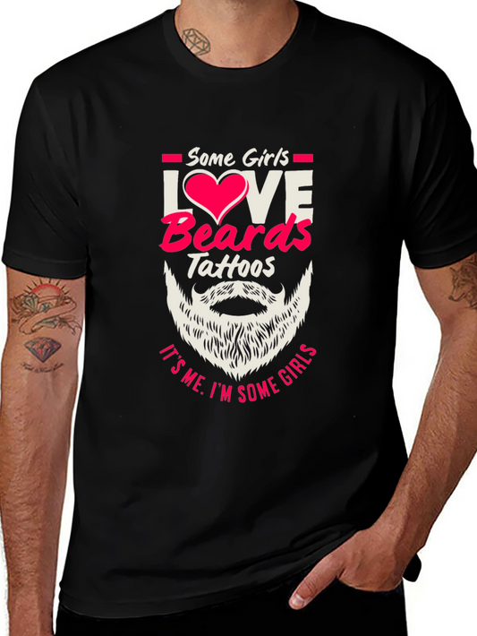 Beards & Tattoos Graphic T-Shirt - Love It!