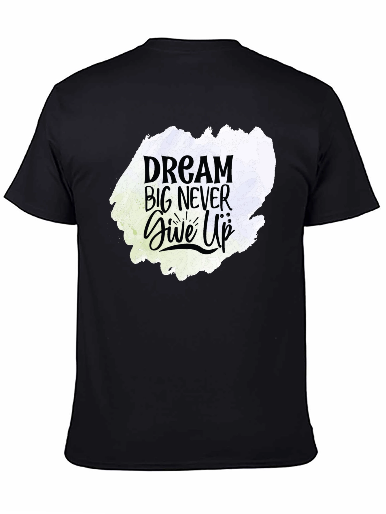 Dream Big Graphic Tee - Motivational Black T-Shirt