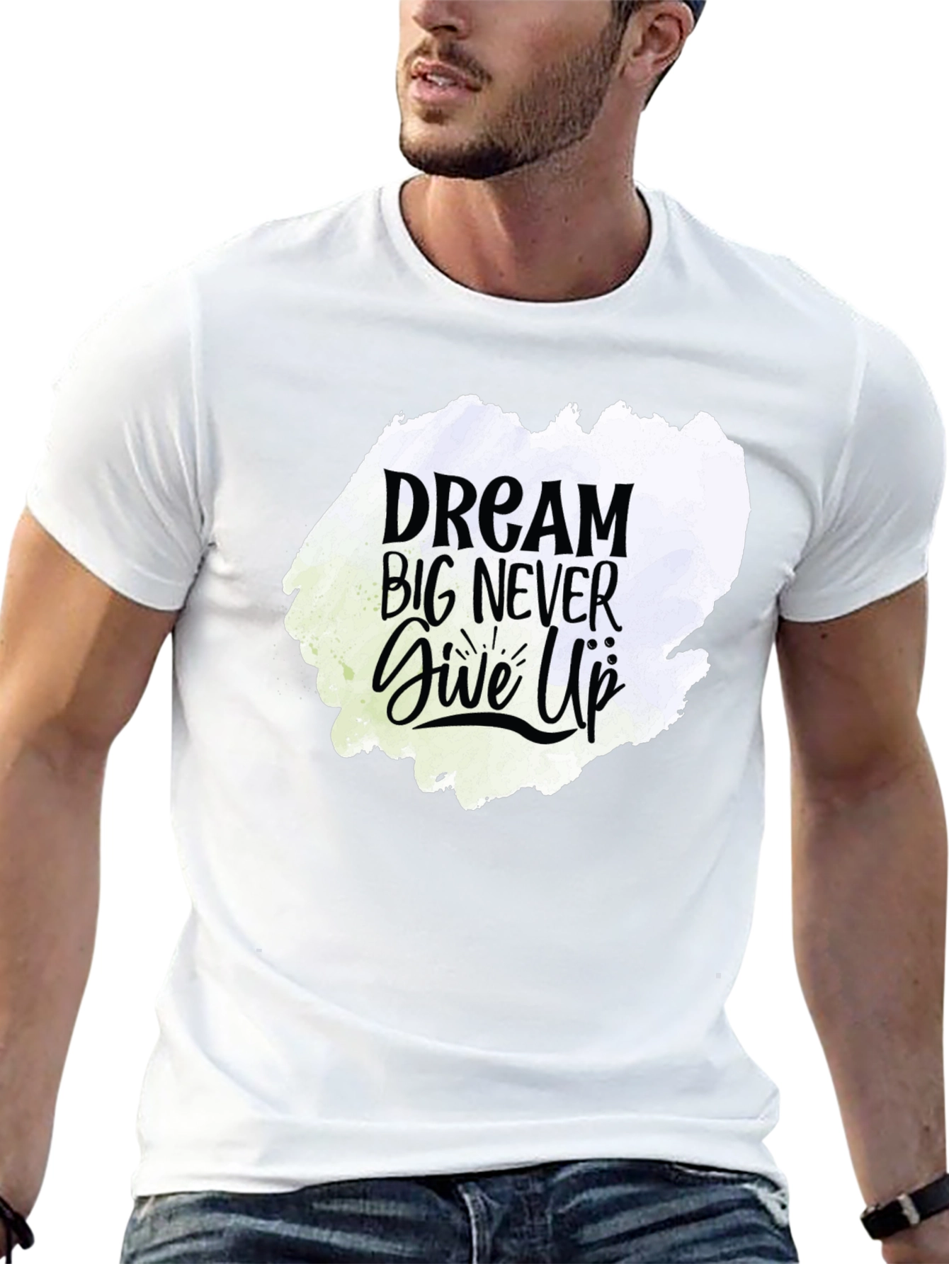 Dream Big Graphic Tee - Motivational Black T-Shirt
