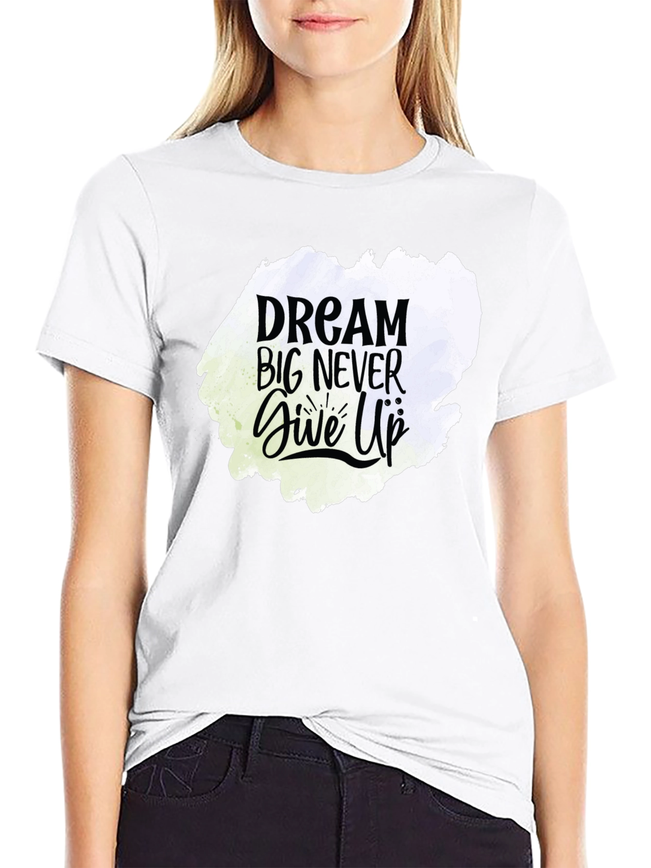 Dream Big Graphic Tee - Motivational Black T-Shirt