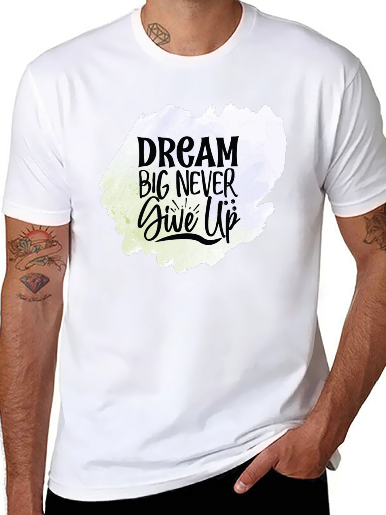 Dream Big Graphic Tee - Motivational Black T-Shirt