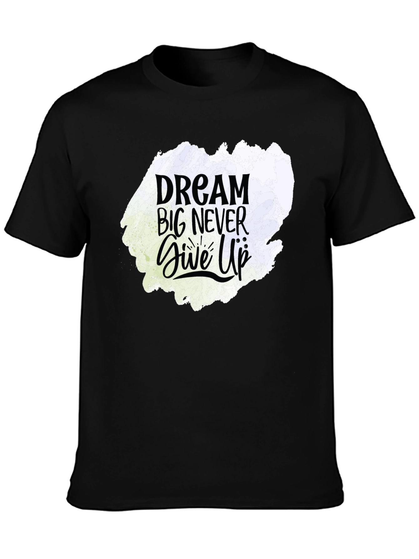 Dream Big Graphic Tee - Motivational Black T-Shirt