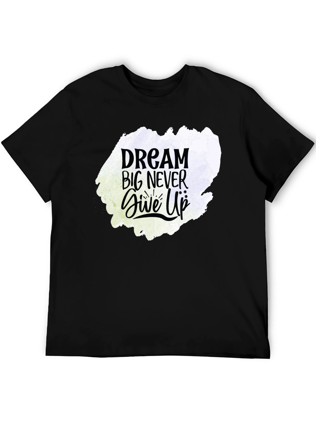 Dream Big Graphic Tee - Motivational Black T-Shirt