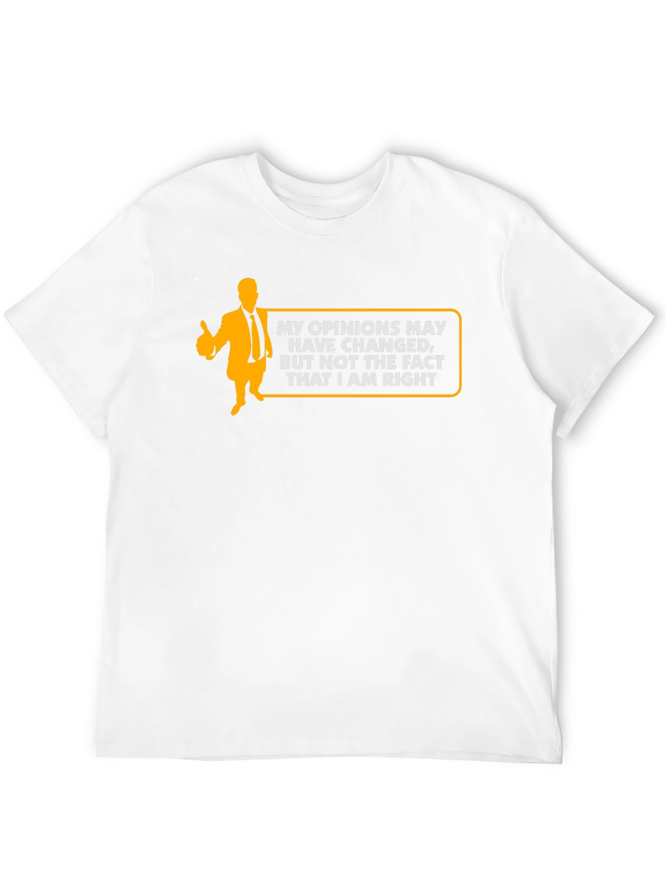 Humorous Always Right Graphic Black T-Shirt