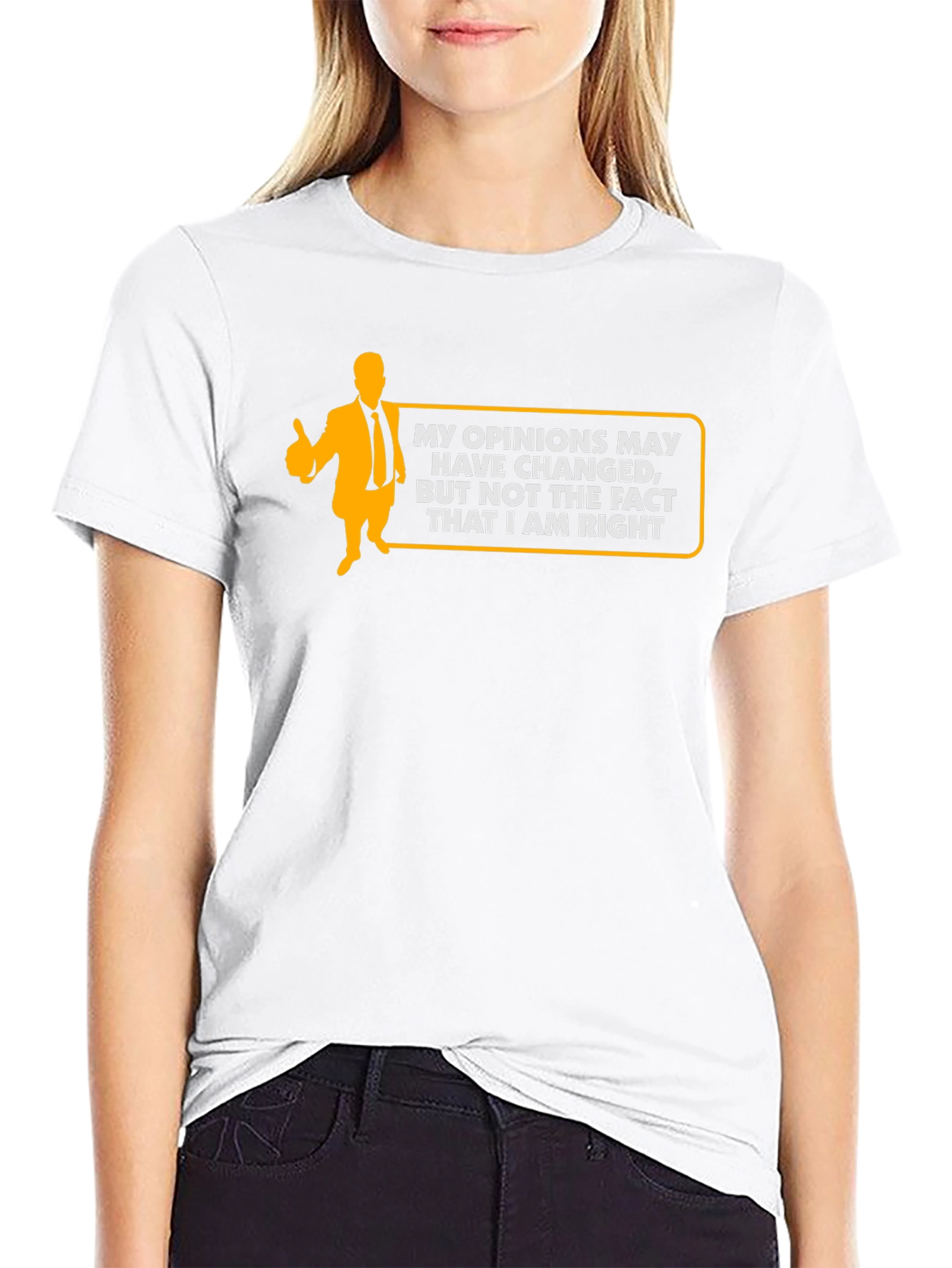 Humorous Always Right Graphic Black T-Shirt