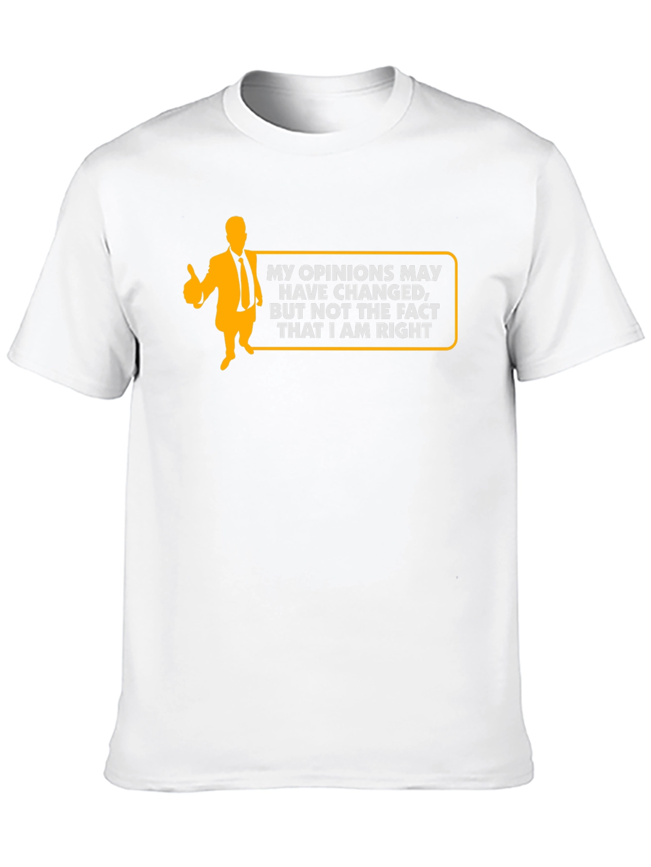 Humorous Always Right Graphic Black T-Shirt