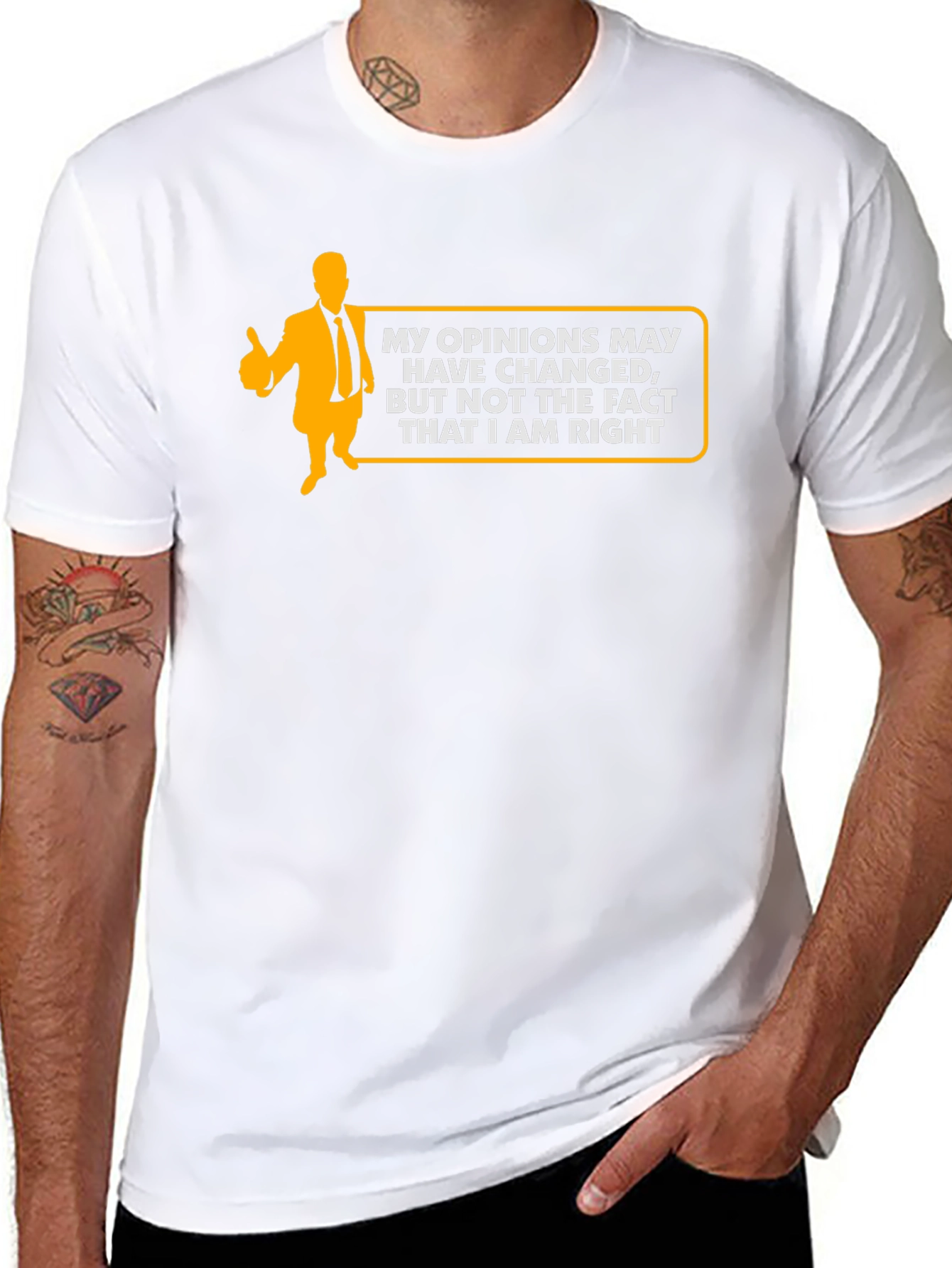 Humorous Always Right Graphic Black T-Shirt