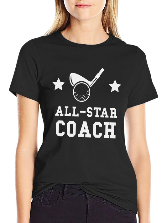 All-Star Coach Golf T-Shirt - Black