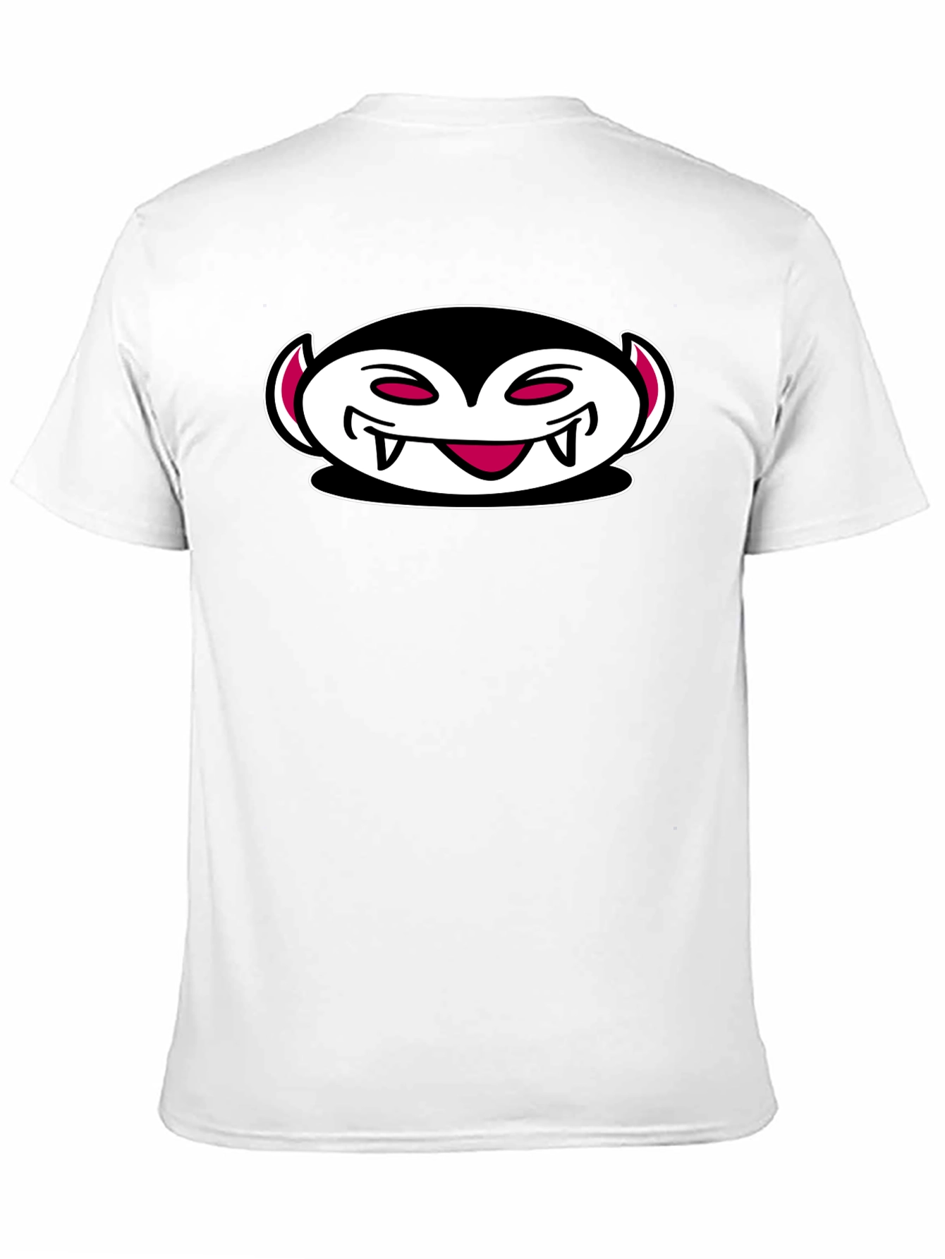 Vampire Emoji Black Cotton T-Shirt