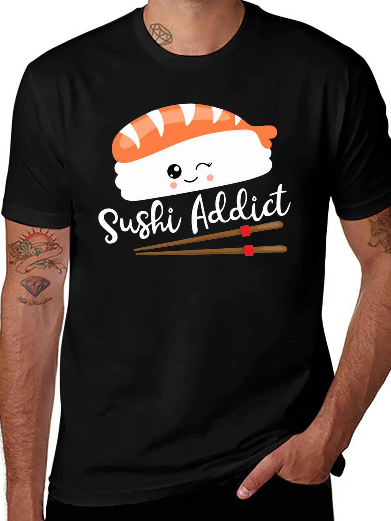 Sushi Addict Graphic T-Shirt - Unisex Cotton Tee
