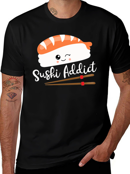 Sushi Addict Graphic T-Shirt - Unisex Cotton Tee